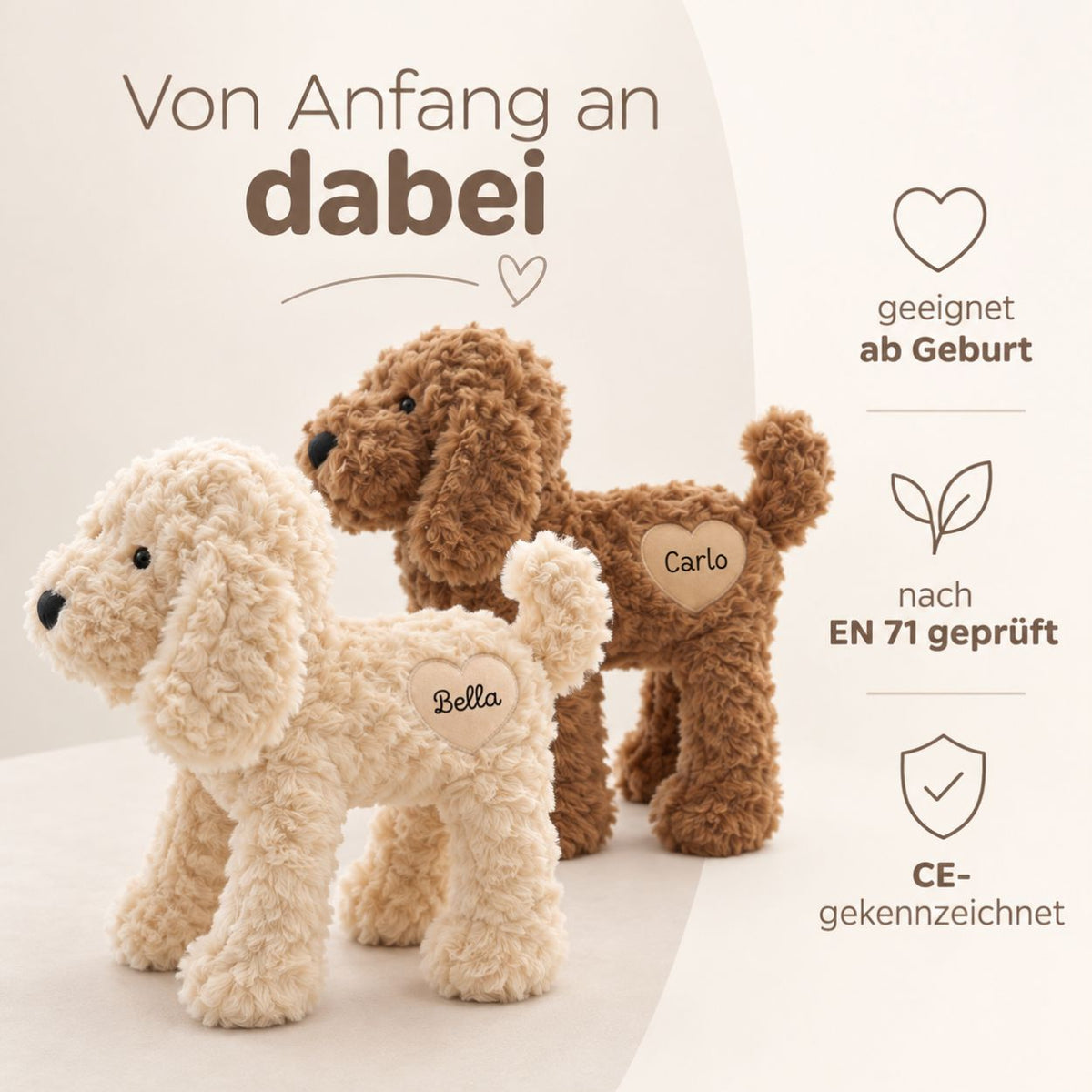 Hund Kuscheltier personalisiert