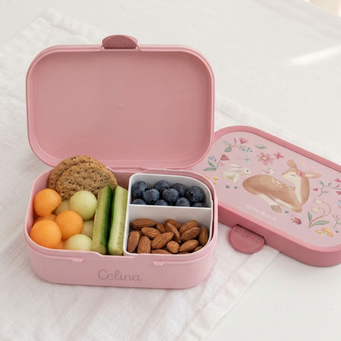 MEPAL x Little Dutch Brotdose Campus mit Einsatz personalisiert
