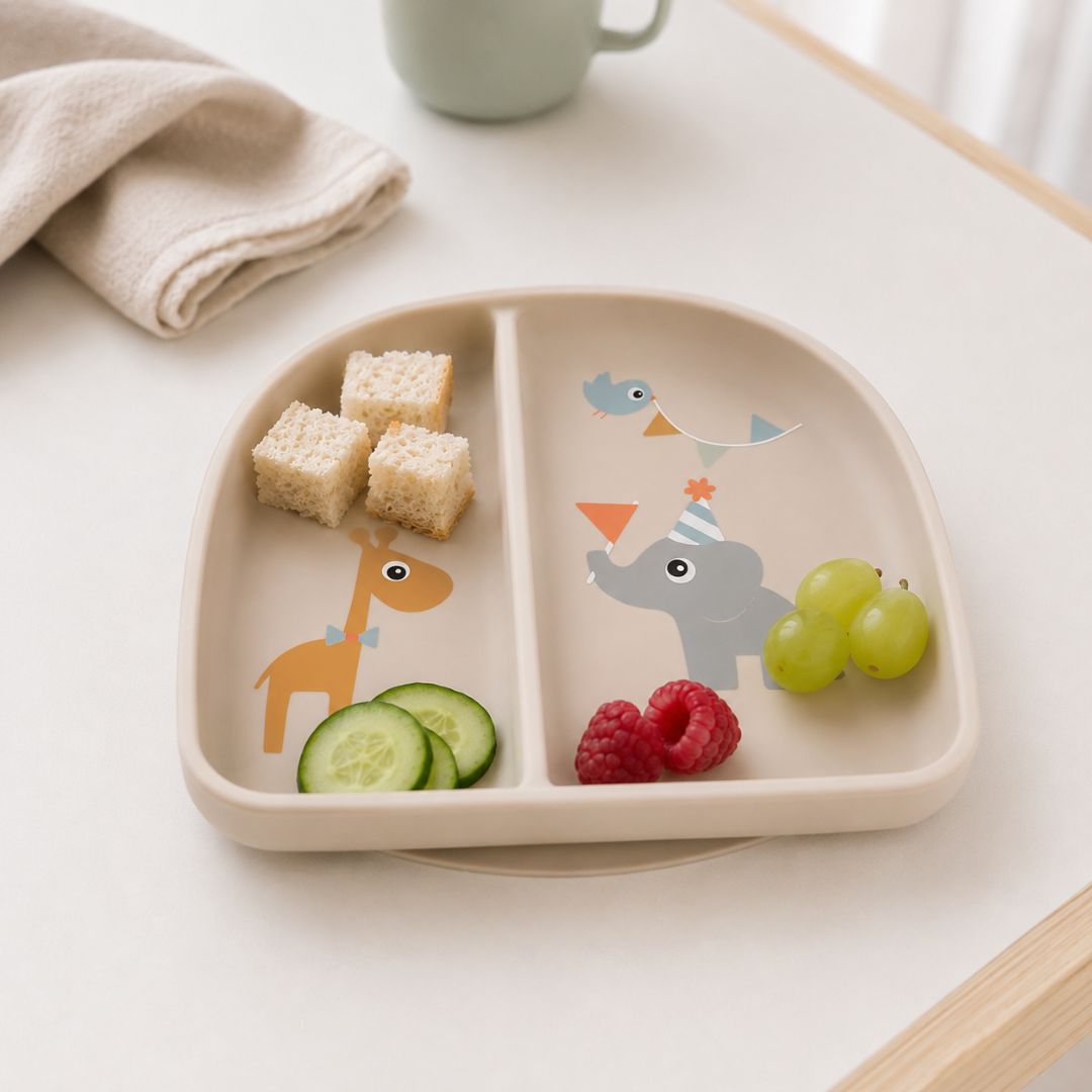 DONEBYDEER Silikon Schale mit Saugnapf - Party Tiere