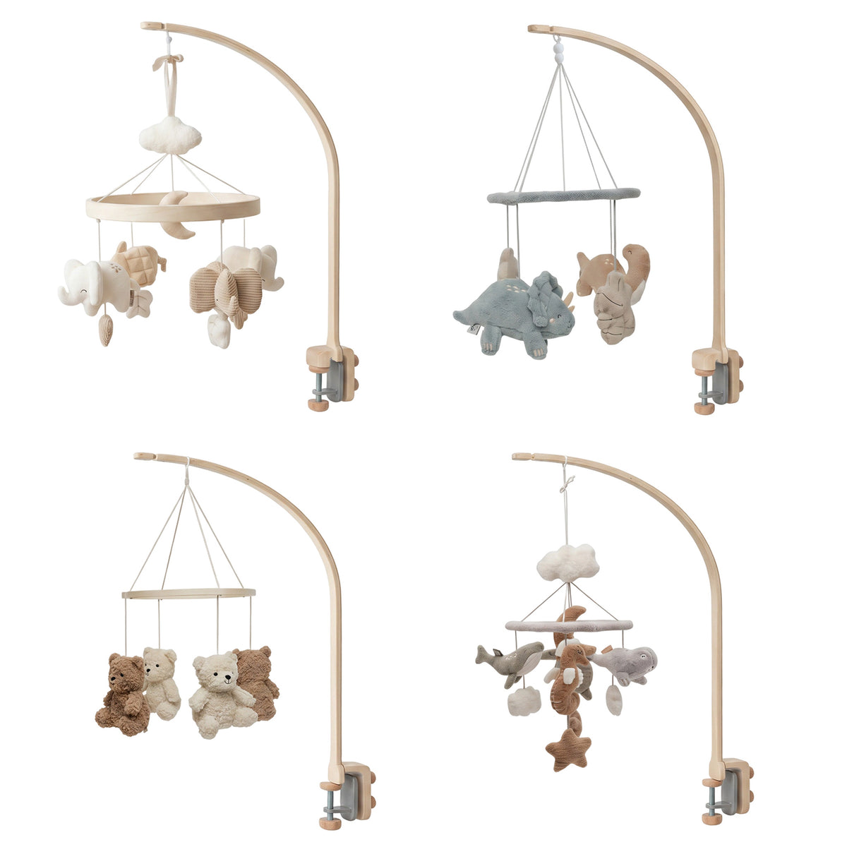 Mobile Halter aus Holz - optional mit Mobile