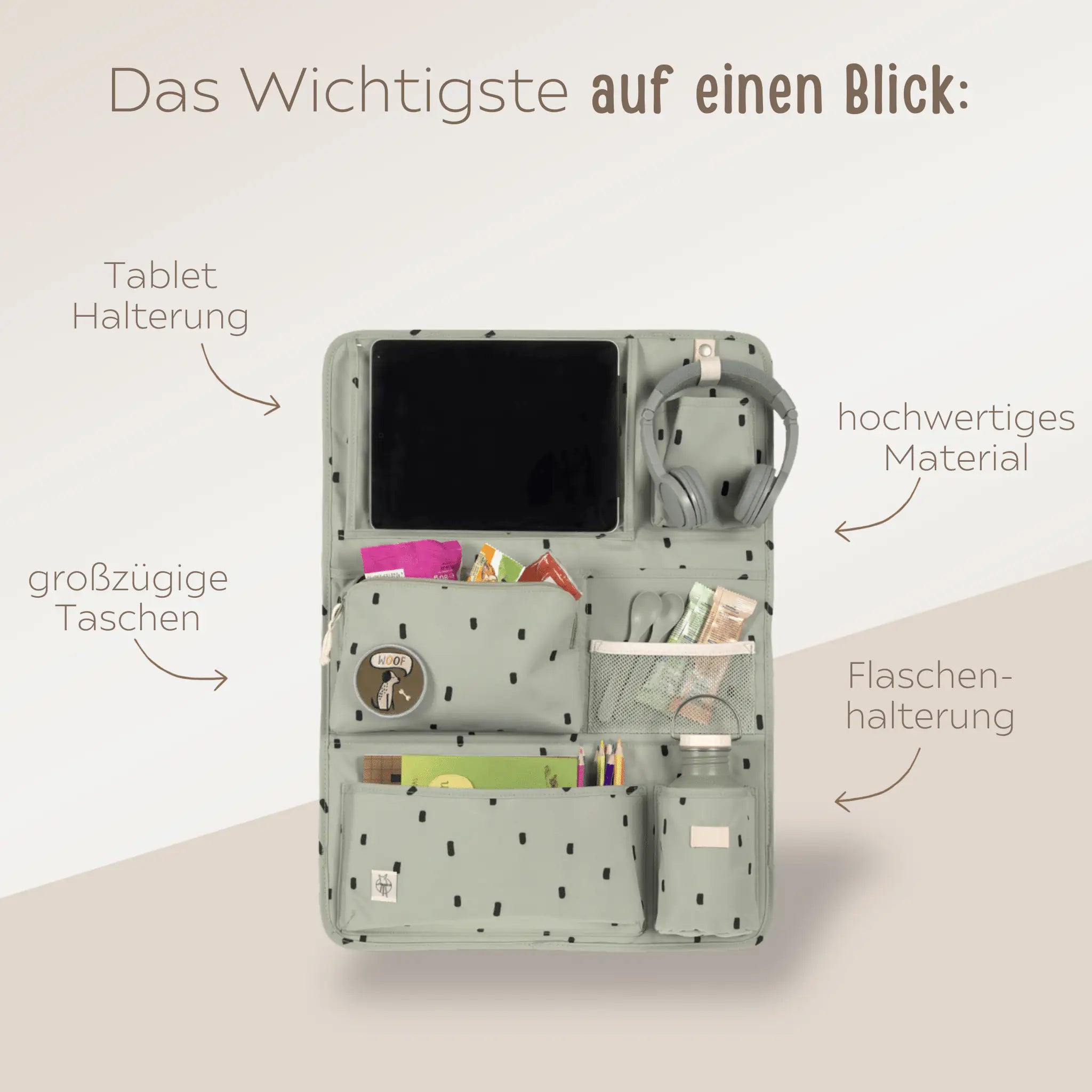 LÄSSIG Autotasche - Punkte Autotasche - wunderwunsch