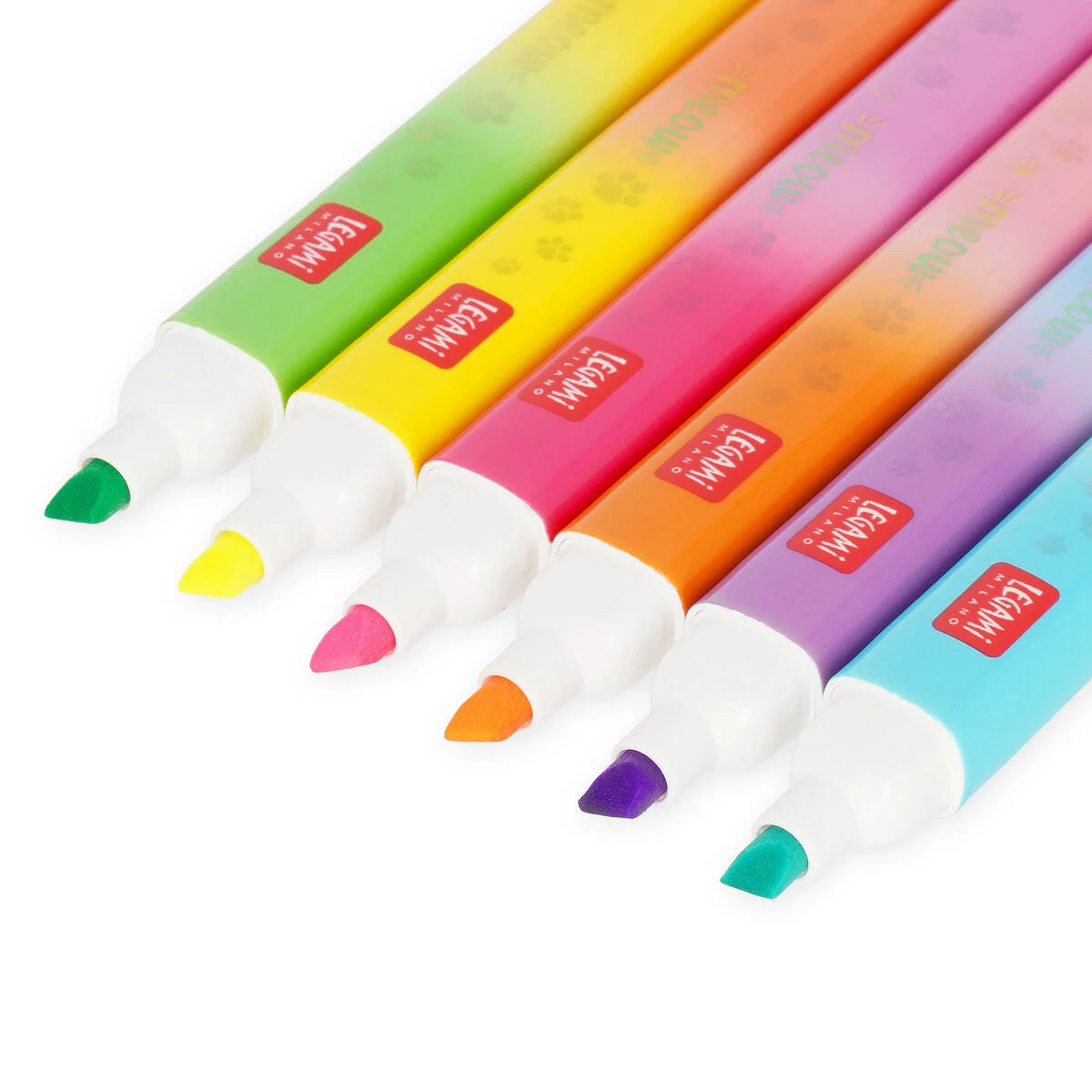 LEGAMI 6er Set Textmarker Doppelspitze - Katze