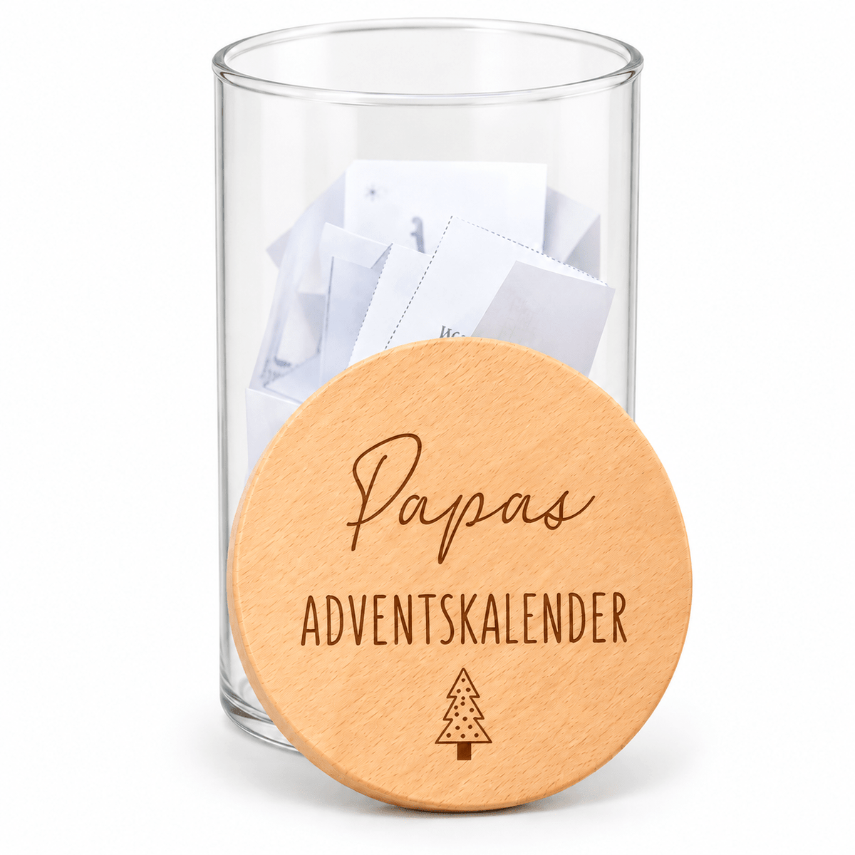 Adventskalender Aufbewahrungsglas personalisiert - wunderwunsch