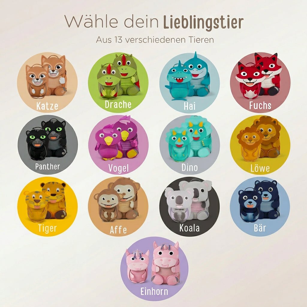 AFFENZAHN Rucksack personalisiert - wunderwunsch