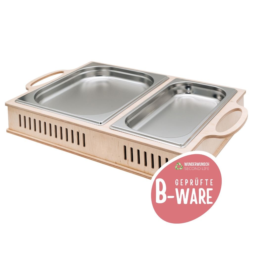 B-WARE Warmhalteplatte aus Holz - wunderwunsch