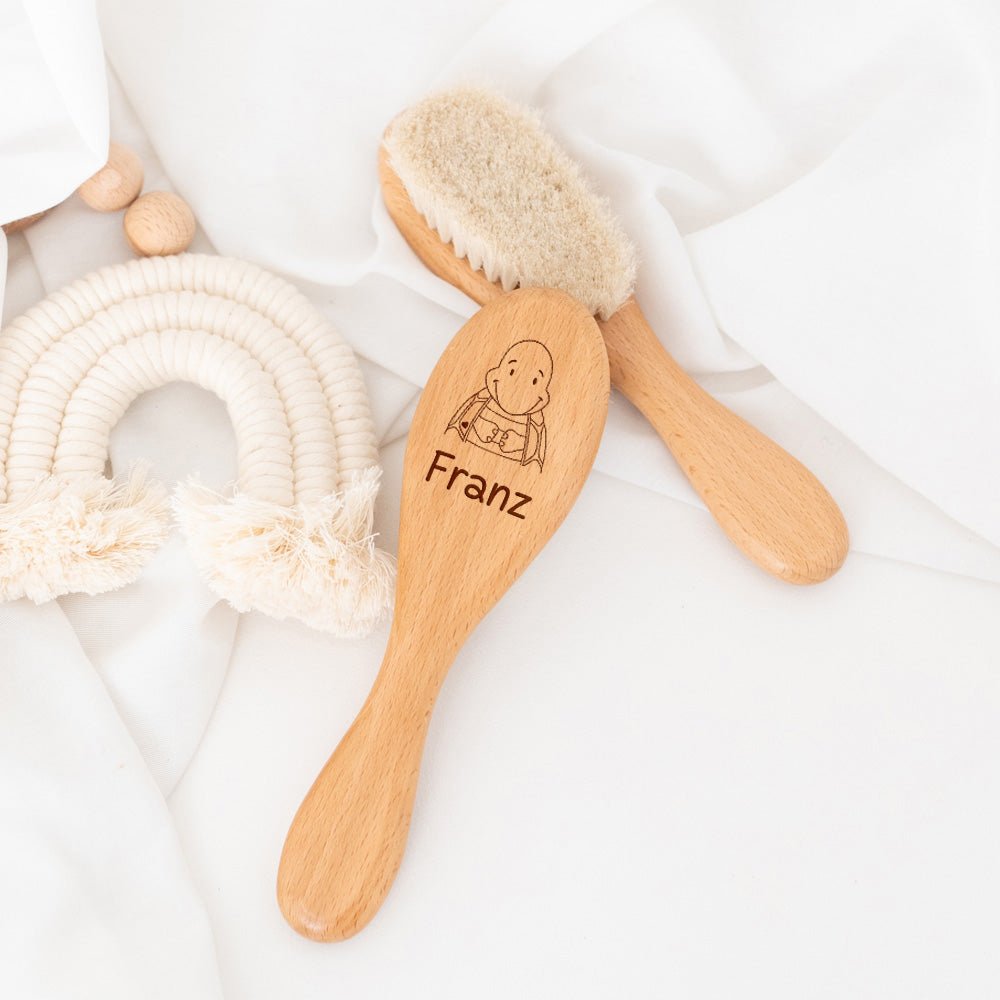 Babyhaarbürste personalisiert - Tier - wunderwunsch