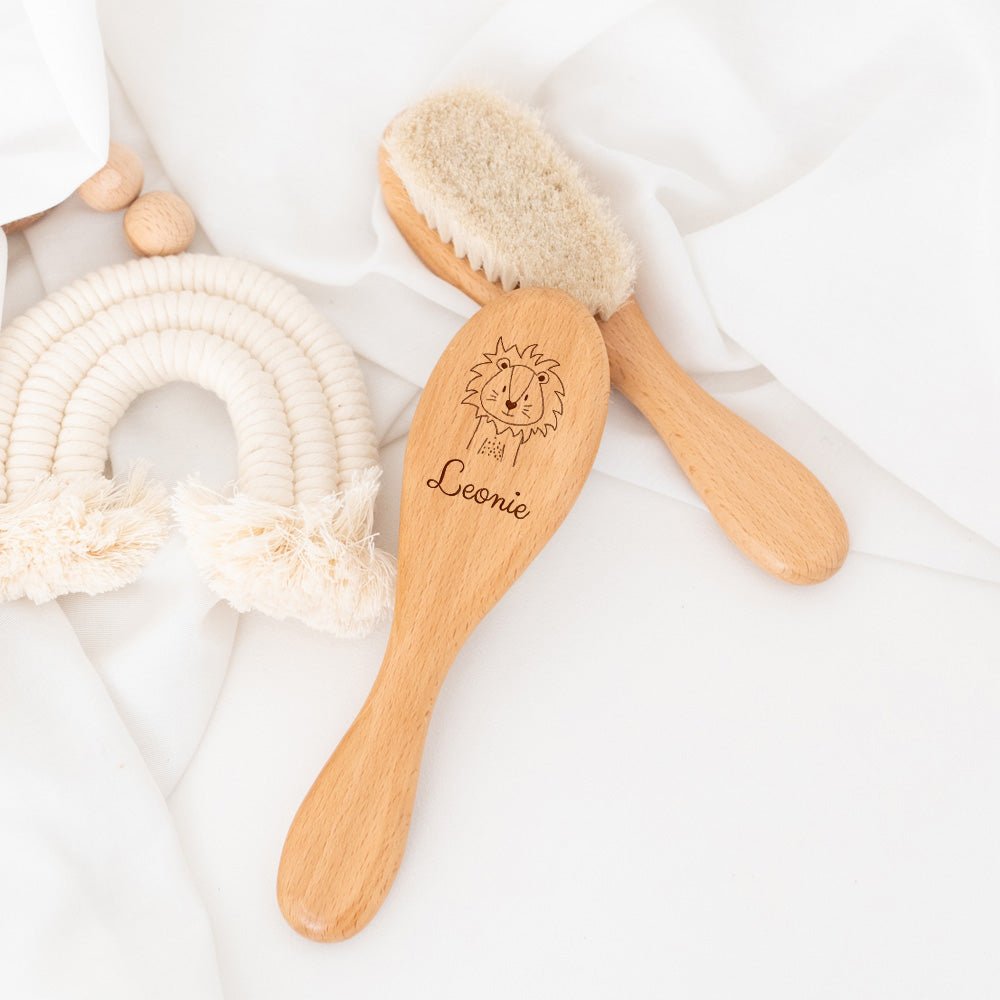 Babyhaarbürste personalisiert - Tier - wunderwunsch