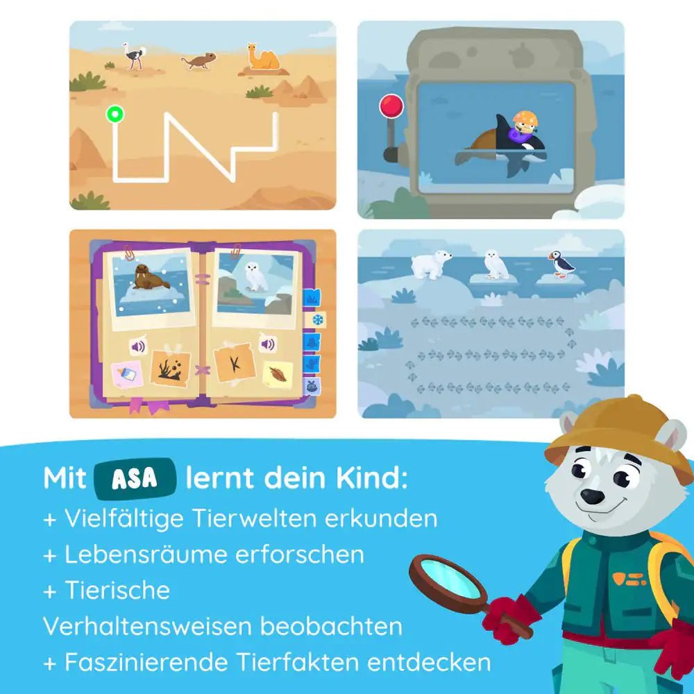 EDURINO Figur Asa - Welt der Tiere - wunderwunsch