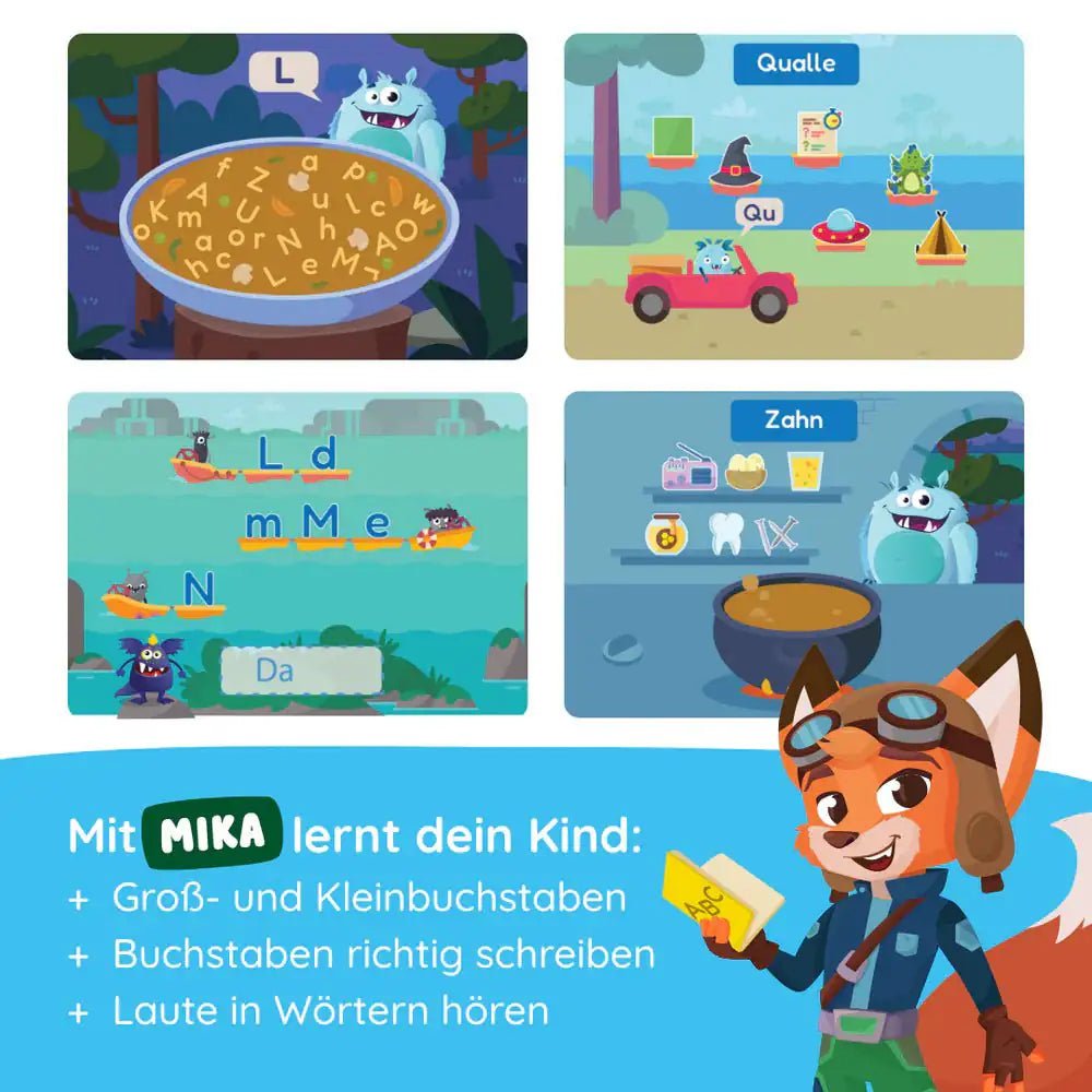 EDURINO Figur Mika - Buchstaben Lesen & Schreiben - wunderwunsch
