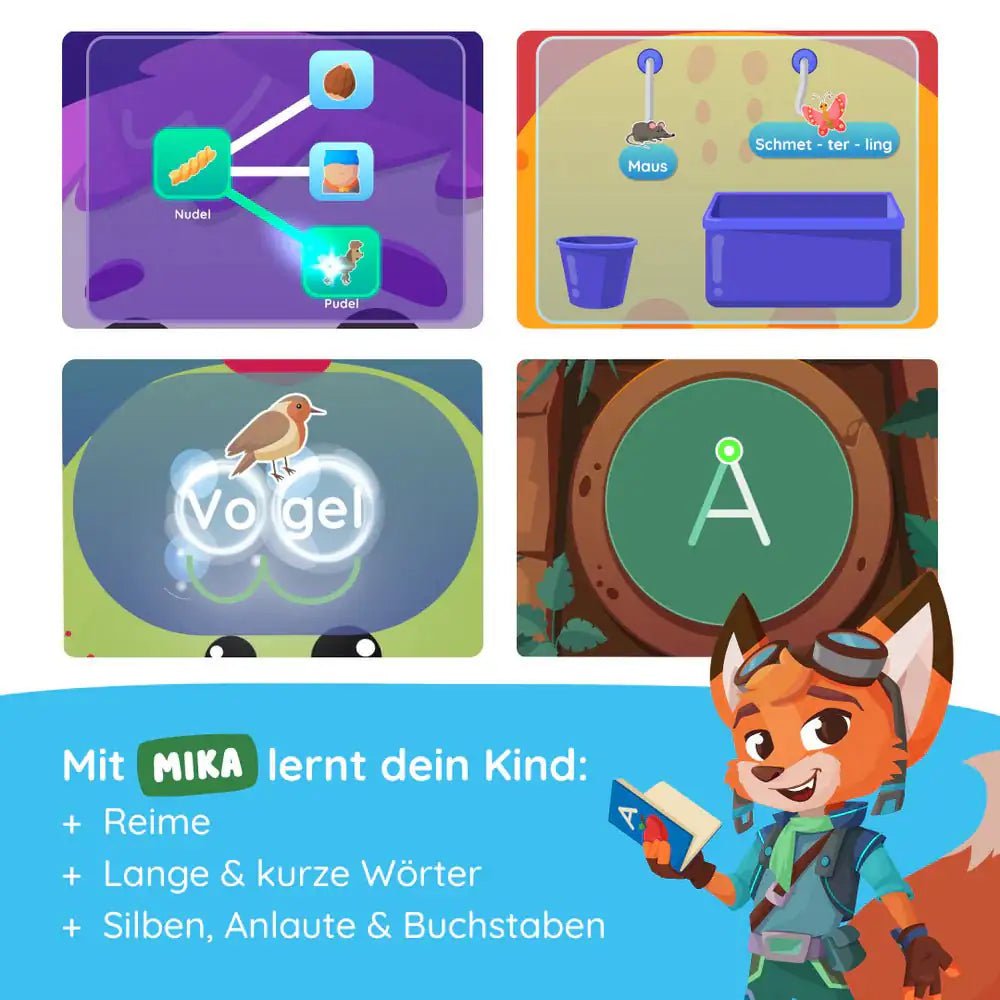 EDURINO Figur Mika - Erstes Lesen & Schreiben - wunderwunsch