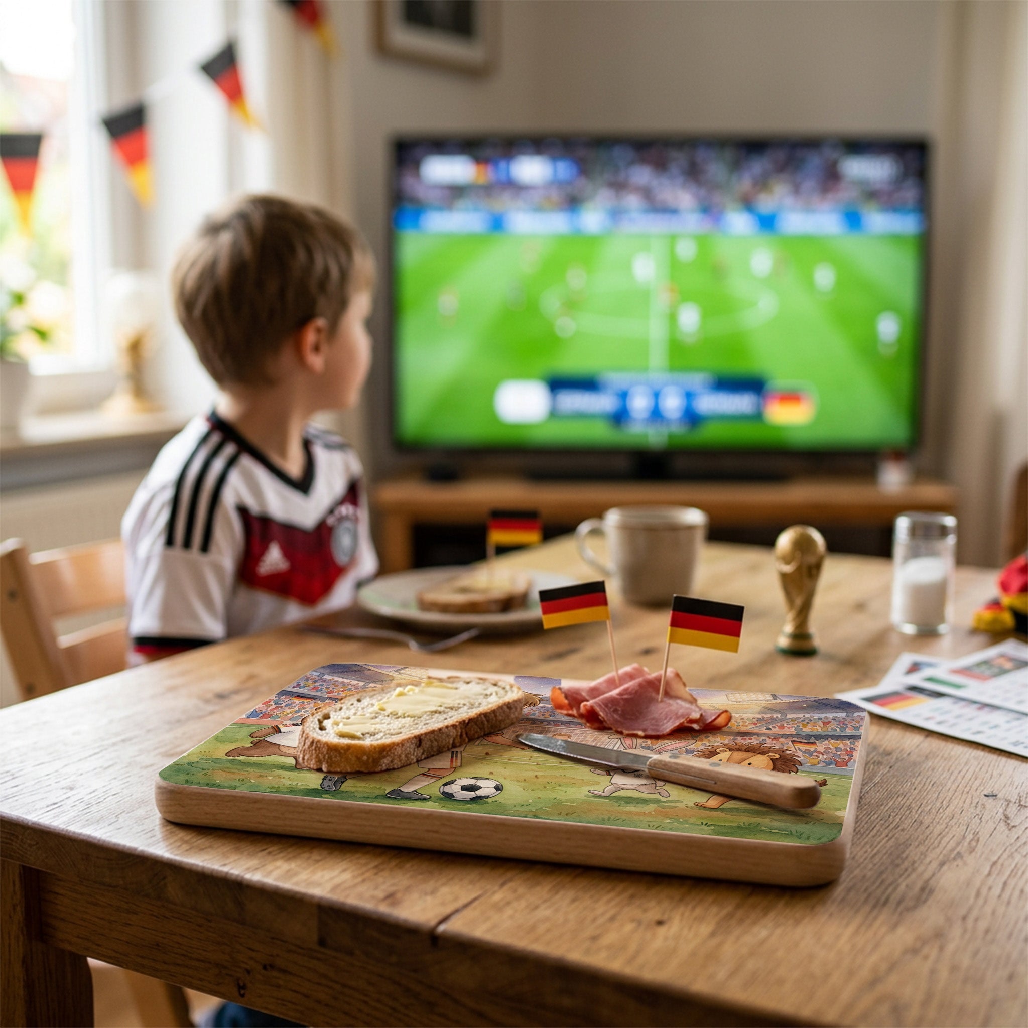 Frühstücksbrettchen personalisiert - WM-Kollektion - wunderwunsch