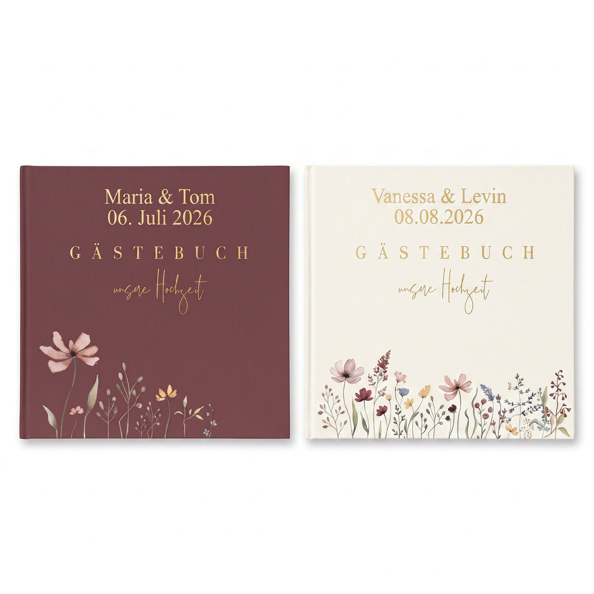 Gästebuch "Unsere Hochzeit" personalisiert - wunderwunsch