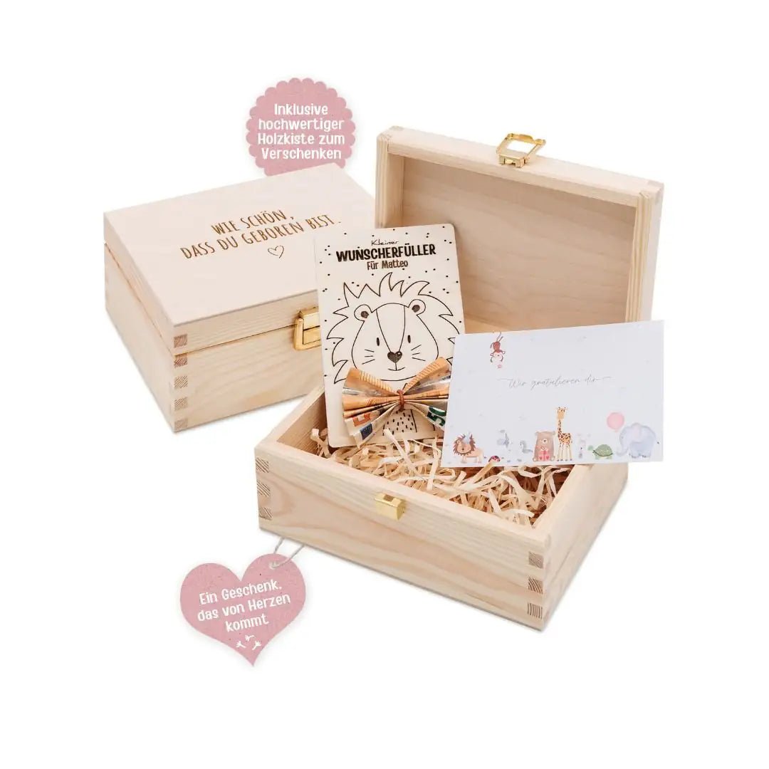 Geschenkbox Geburtstag - Wunscherfüller + Postkarte - wunderwunsch