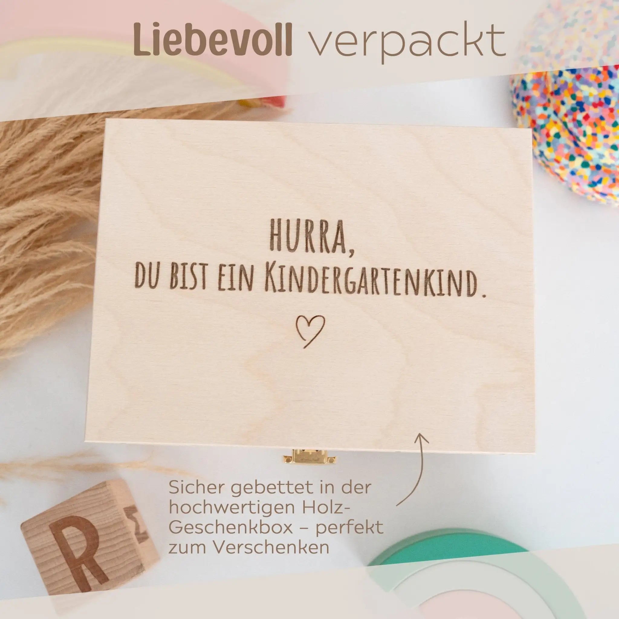 Geschenkbox Kitastart - Stoffbeutel + Postkarte - wunderwunsch
