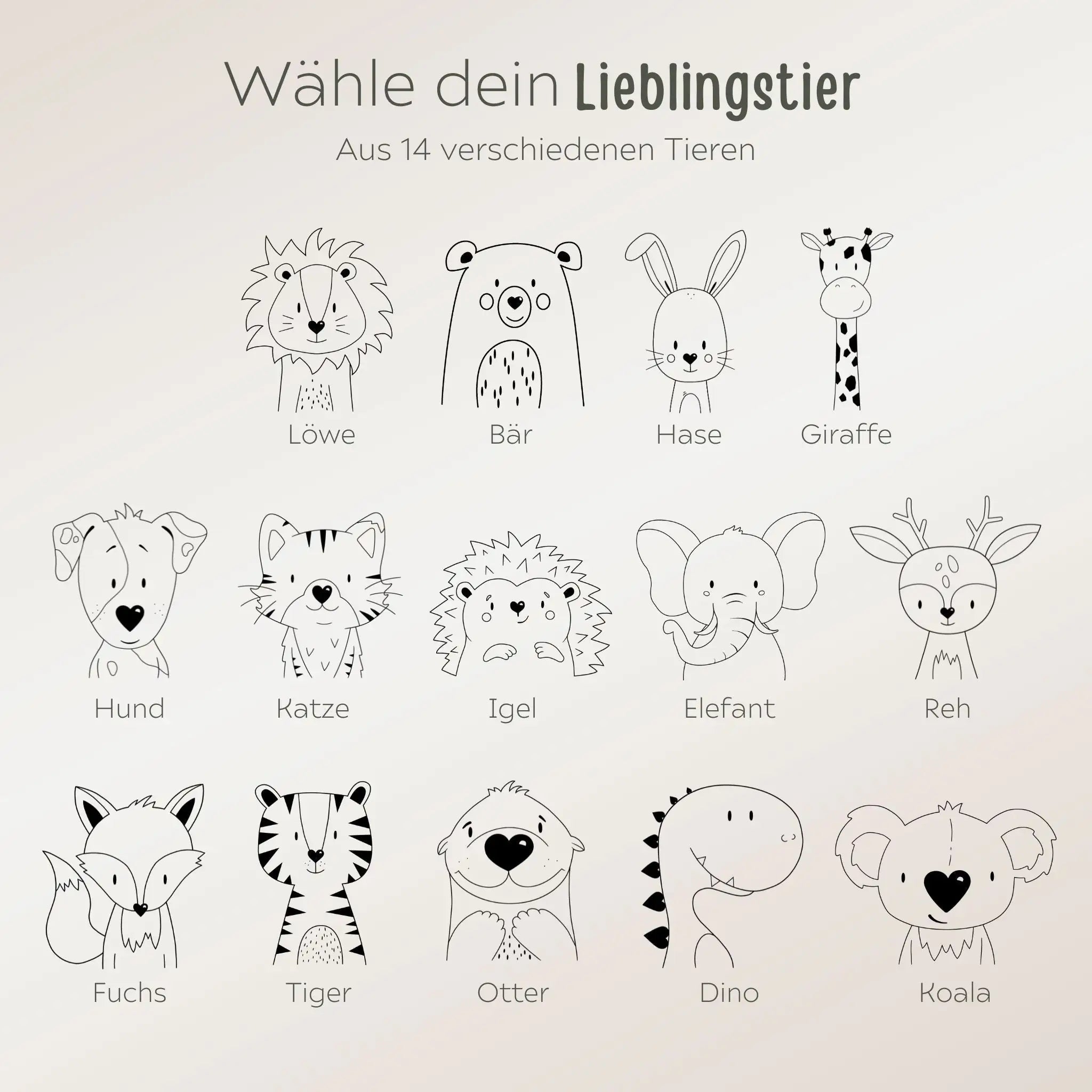 Glasdose personalisiert - Tier Bäume Gravur - wunderwunsch