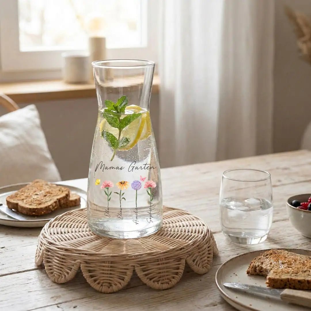 Glasvase - Garten personalisiert - wunderwunsch