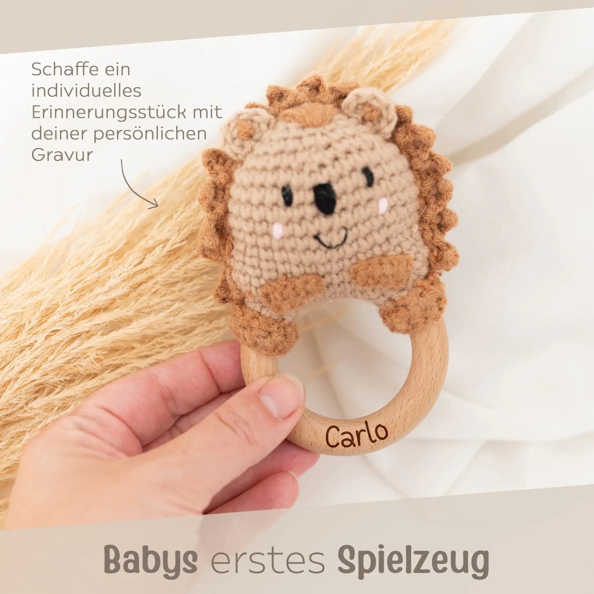 Greifling Igel personalisiert - wunderwunsch