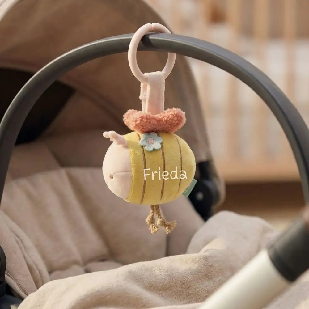 JOLLEIN Kinderwagenanhänger Biene personalisierbar - wunderwunsch