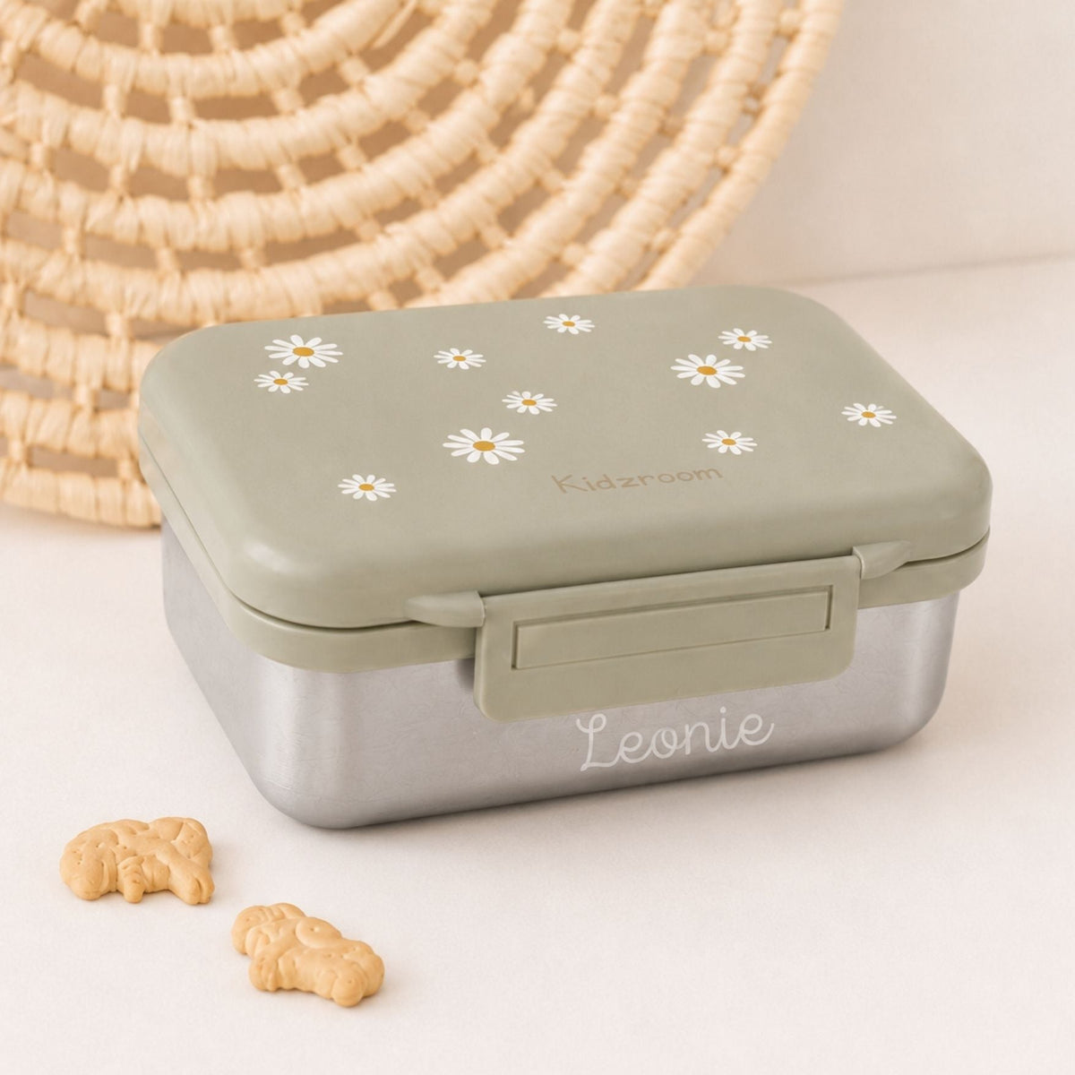 KIDZROOM Edelstahl Lunchbox personalisierbar - wunderwunsch