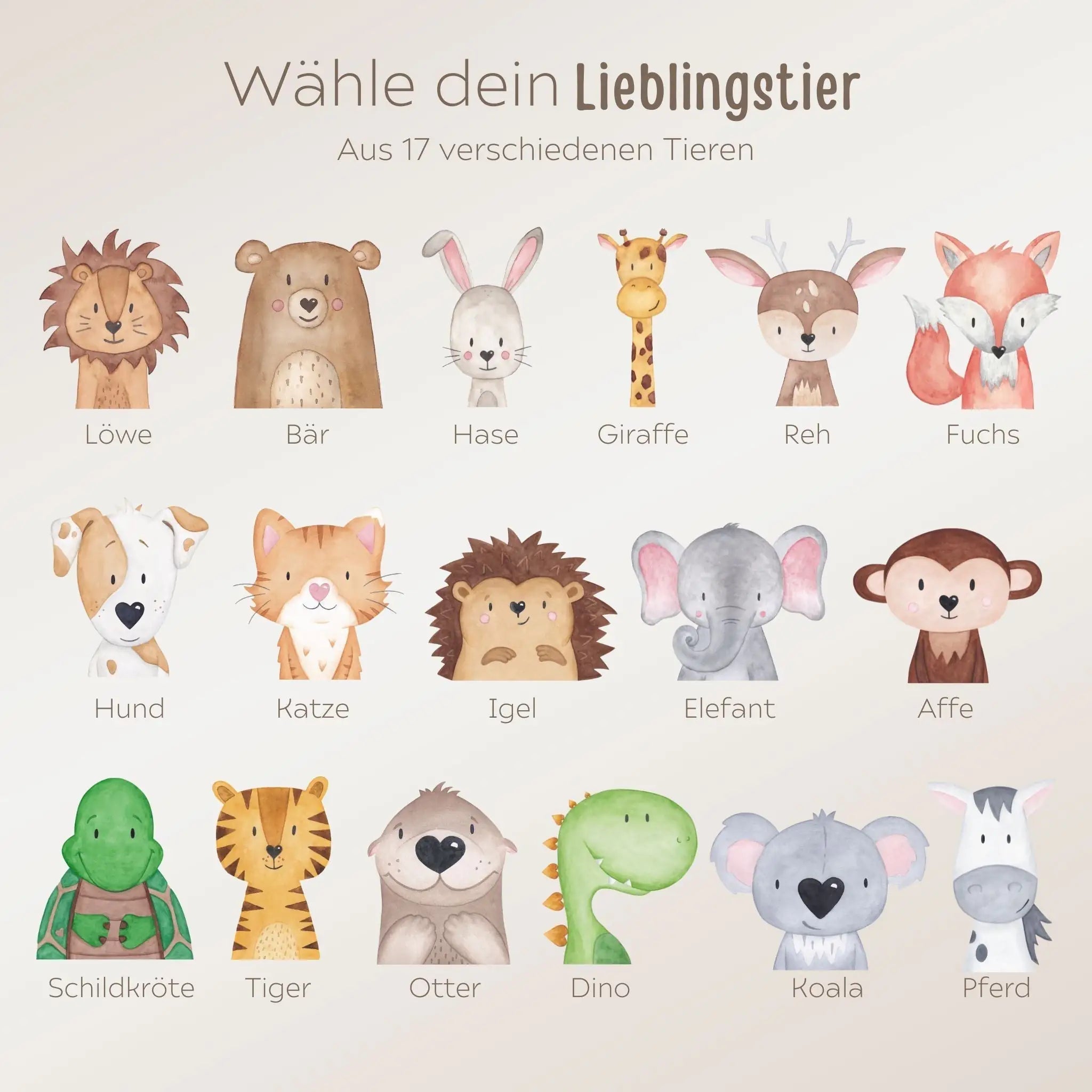 Kinder Sweatshirt "Tier" personalisiert - wunderwunsch