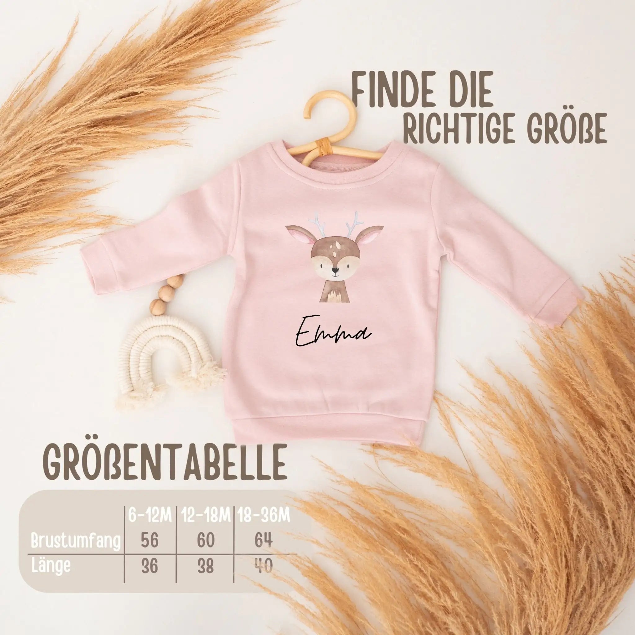 Kinder Sweatshirt "Tier" personalisiert - wunderwunsch