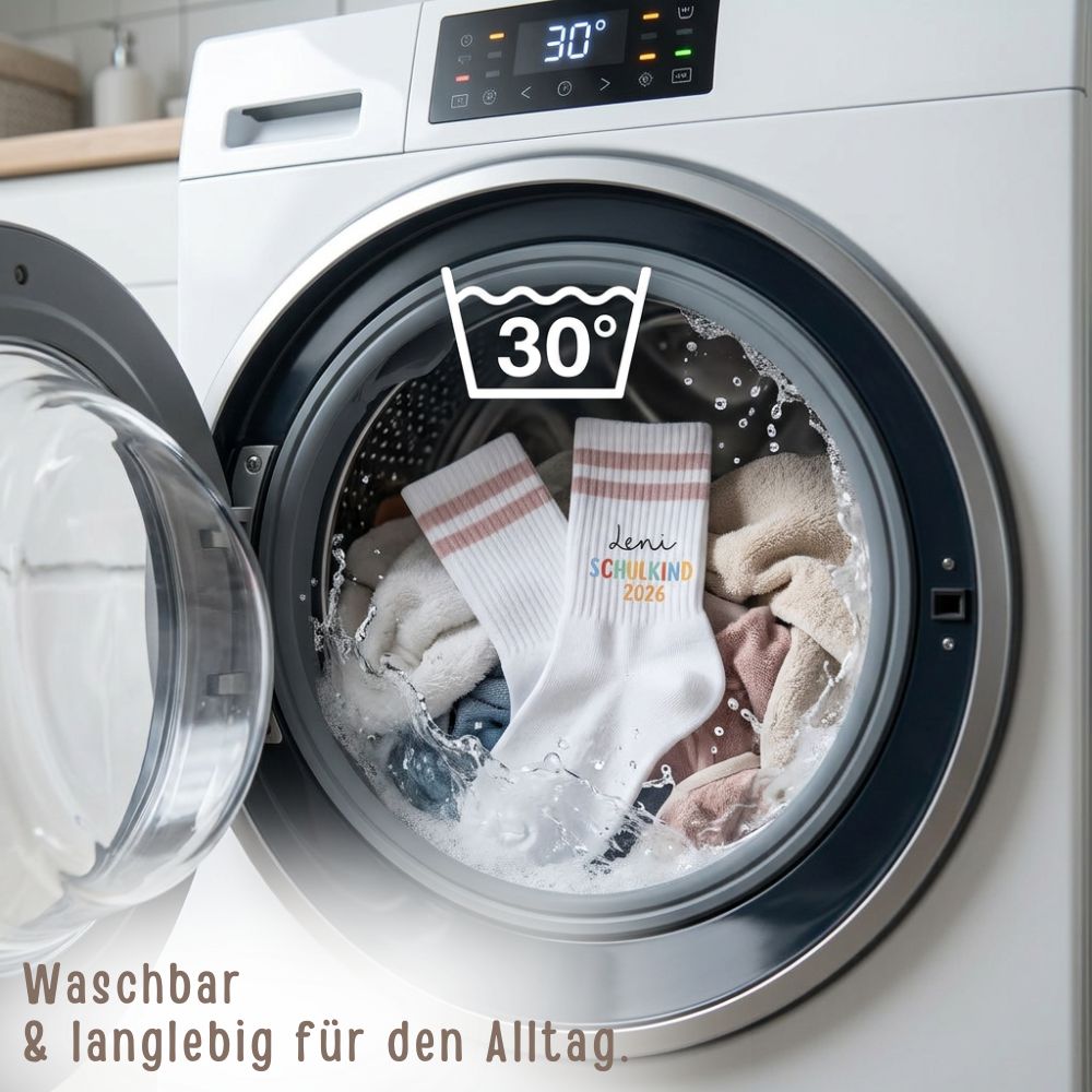 Kindersocken "Schulkind 2026" personalisiert - wunderwunsch