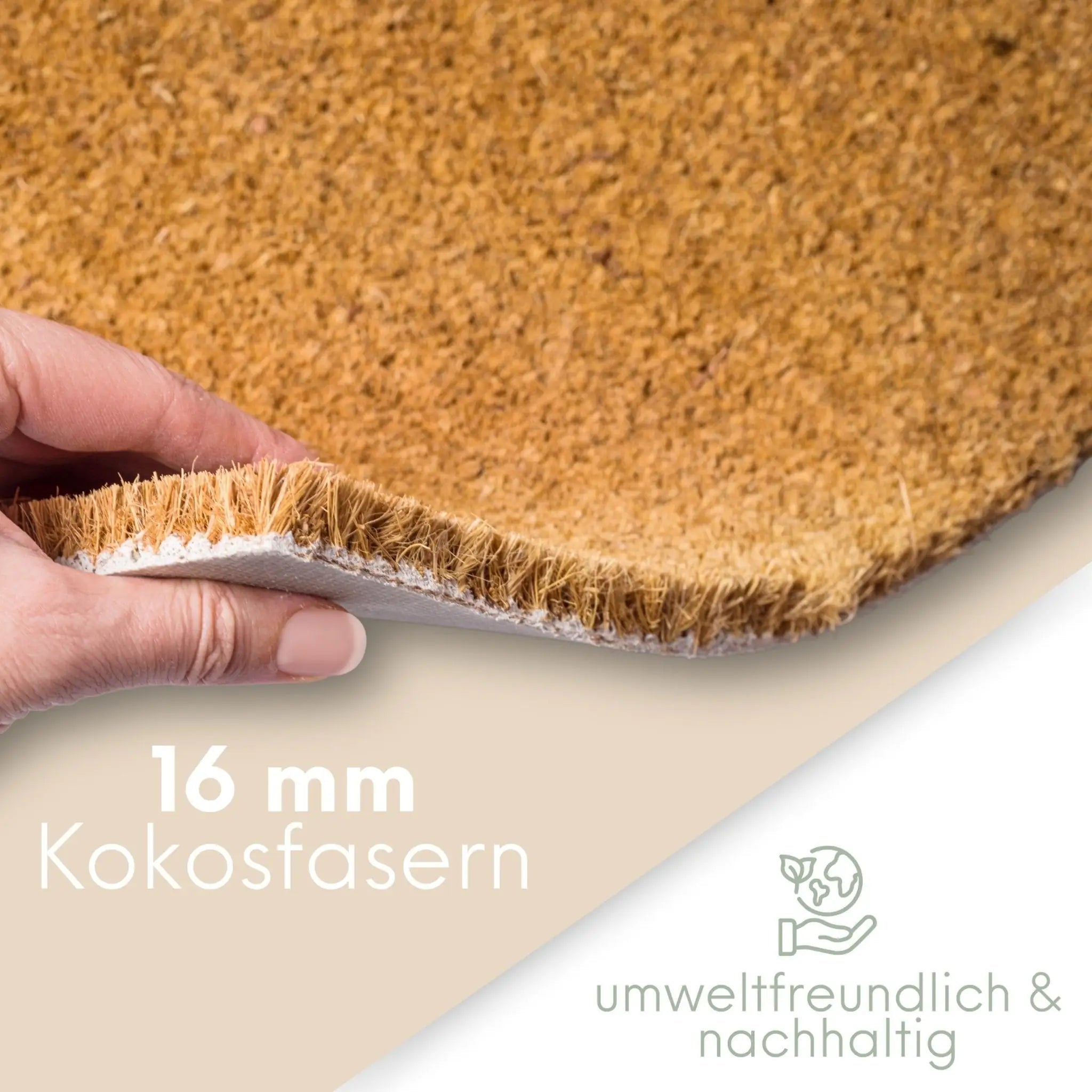 Kokos Fußmatte "Herweinspaziert" - wunderwunsch