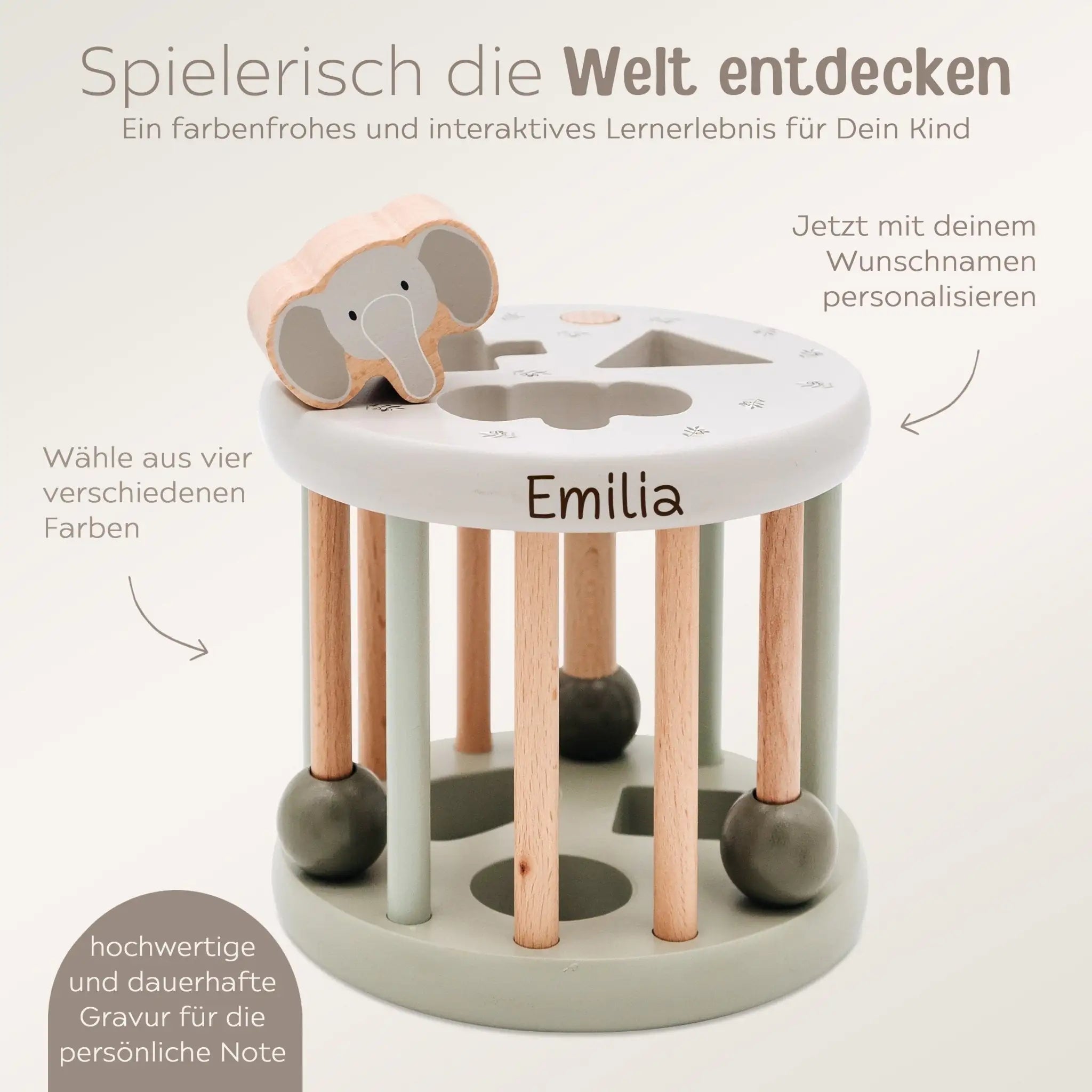 LABEL LABEL Sortierrad Formen personalisiert - wunderwunsch