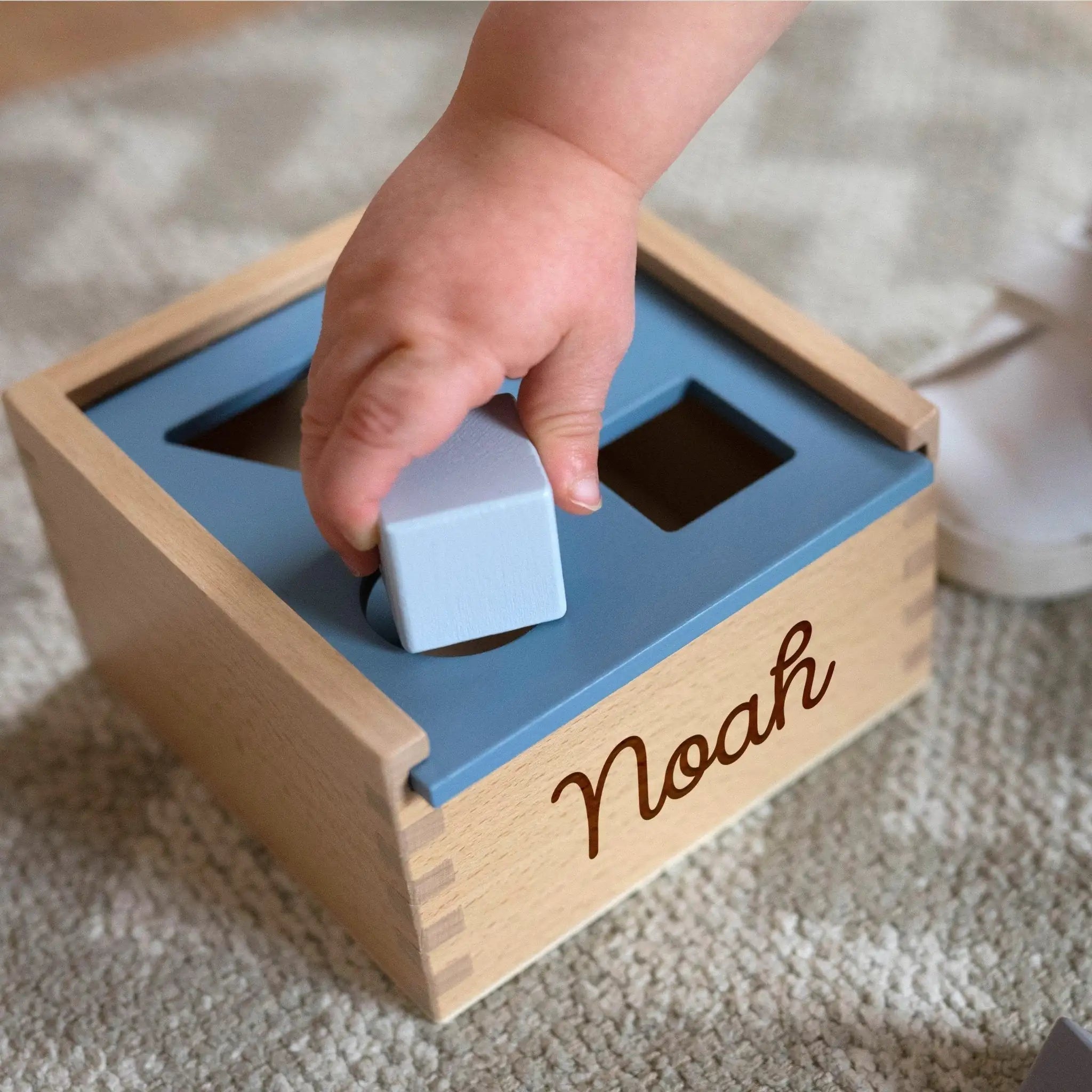 LABEL LABEL Sortierspiel Formen eckig personalisiert - wunderwunsch