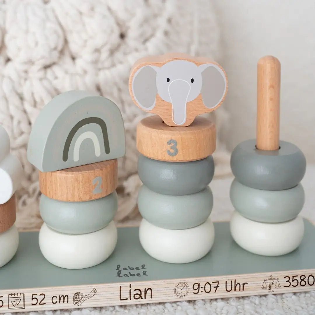 LABEL LABEL Stapelringe personalisierbar - wunderwunsch