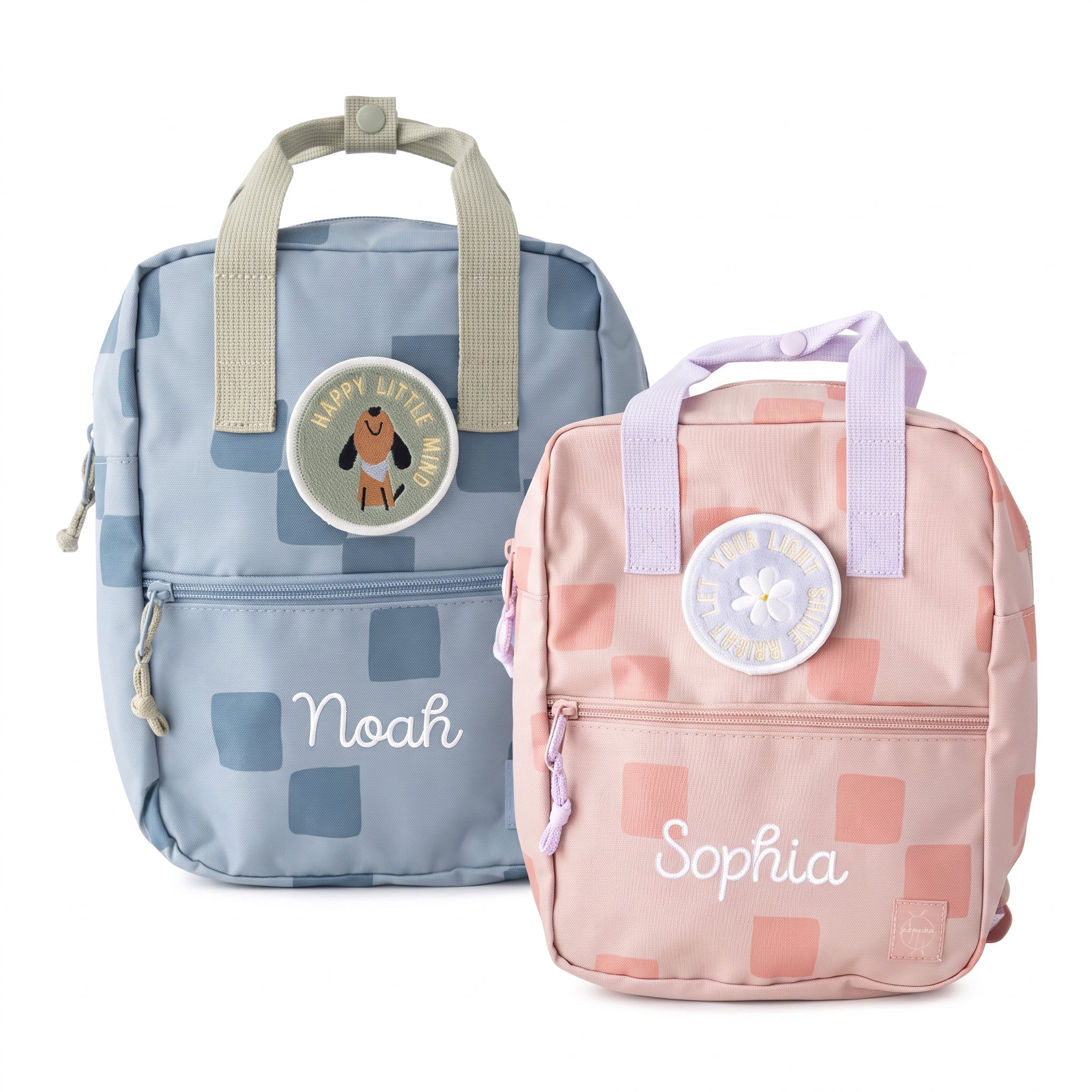 LÄSSIG Kindergartenrucksack Square "Pattern Party" personalisiert - wunderwunsch