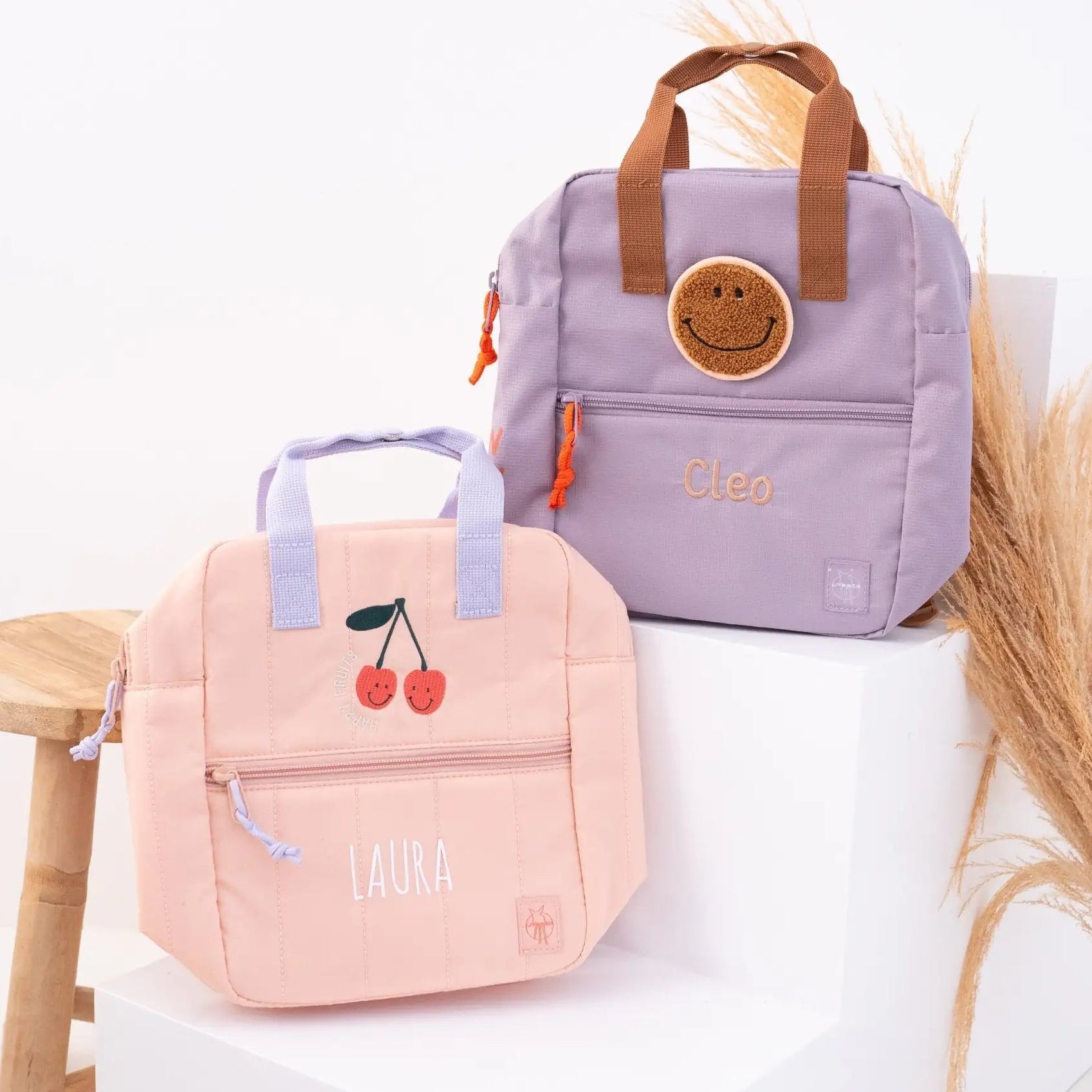 LÄSSIG Rucksack - Kirsche & Smile - wunderwunsch