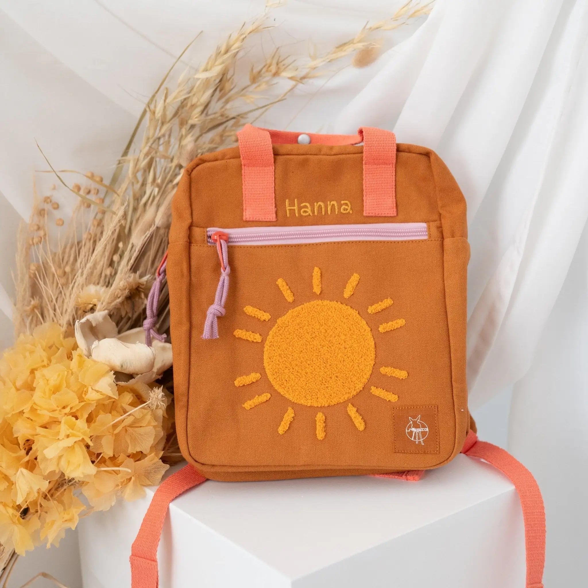 LÄSSIG Rucksack "Sonne" oder "Smiley" personalisierbar - wunderwunsch