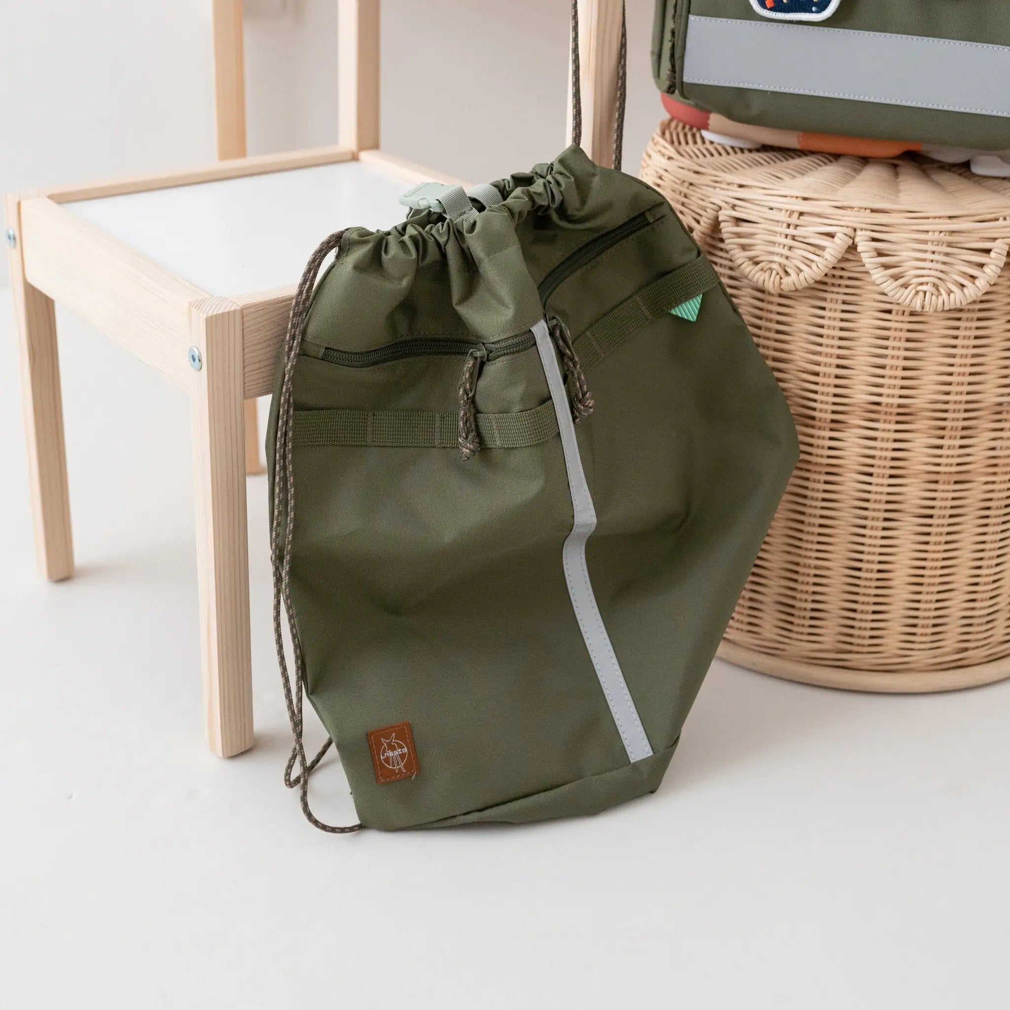 LÄSSIG Schulranzen Set 7 - teilig - Olive - wunderwunsch