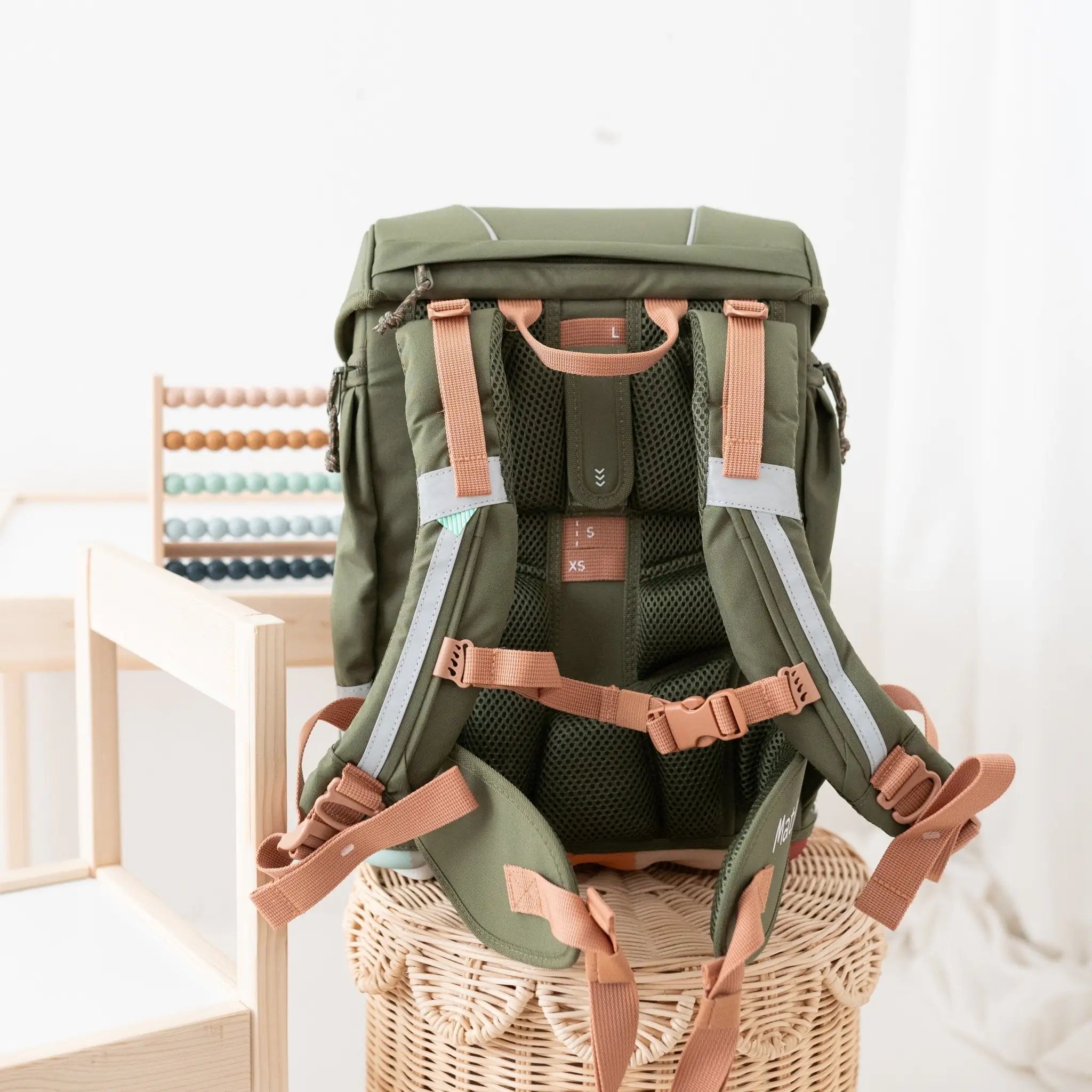 LÄSSIG Schulranzen Set 7 - teilig - Olive - wunderwunsch