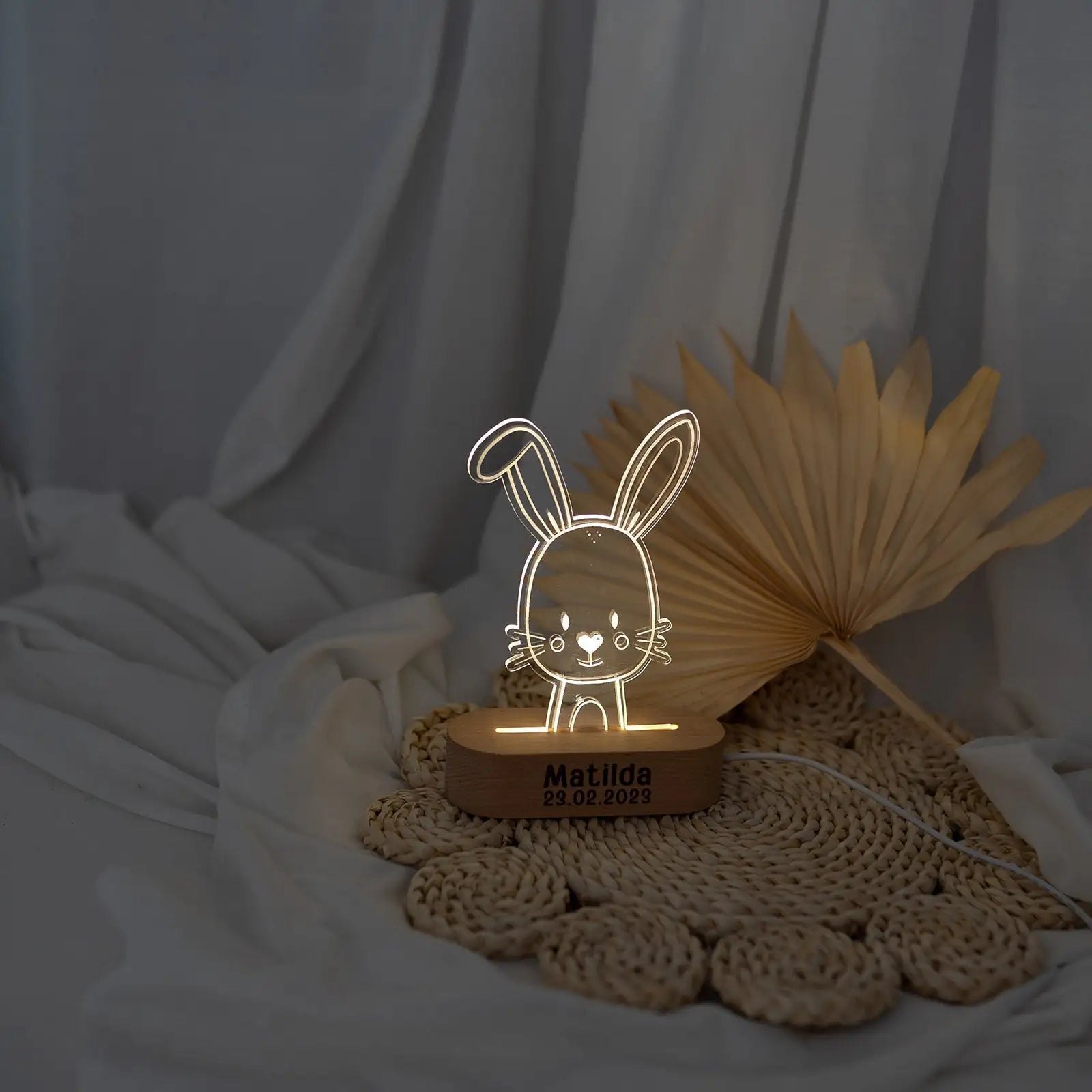 LED Tier Nachtlicht Tierform personalisiert - wunderwunsch