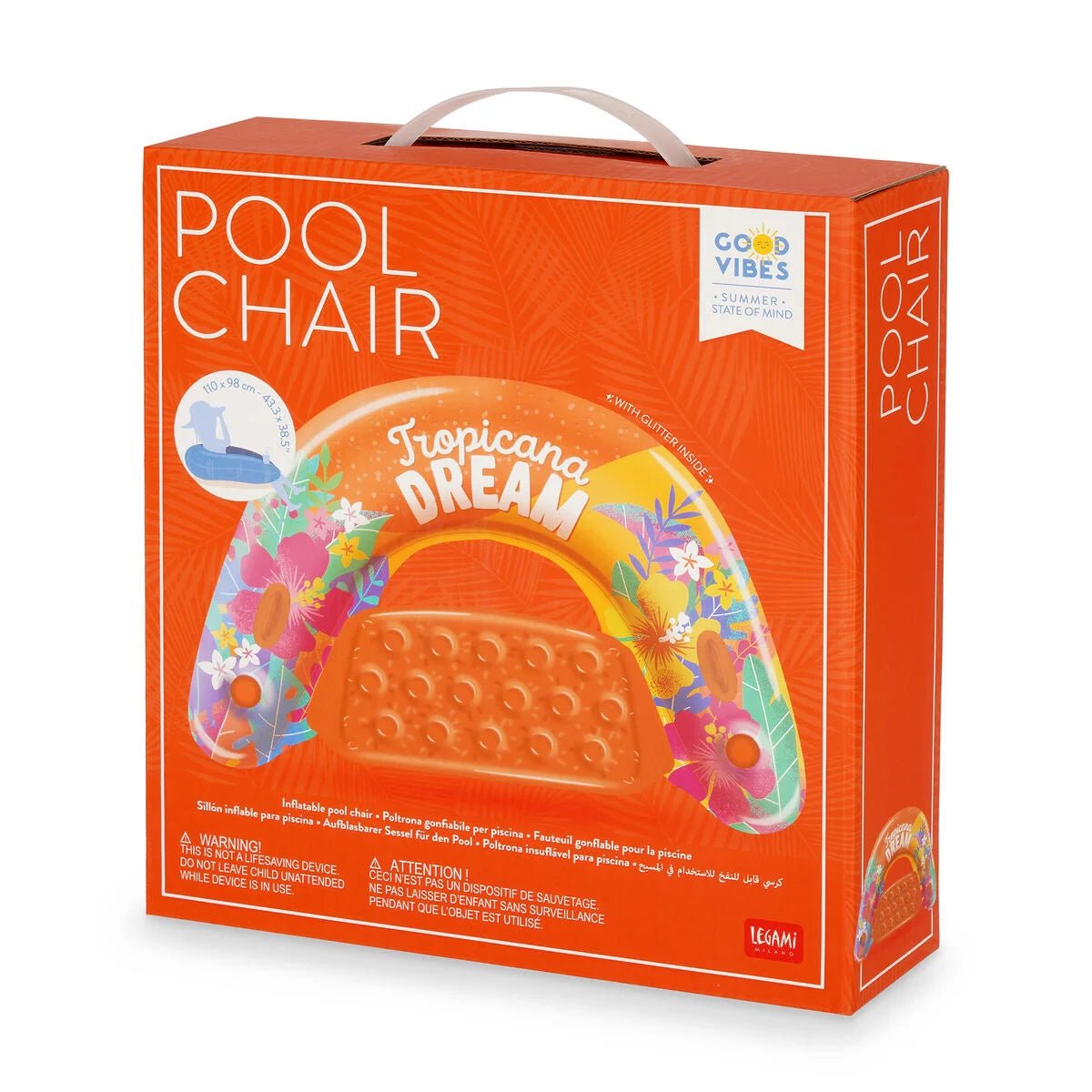 LEGAMI Aufblasbare Pool - Sessel - Tropicana Dream - wunderwunsch