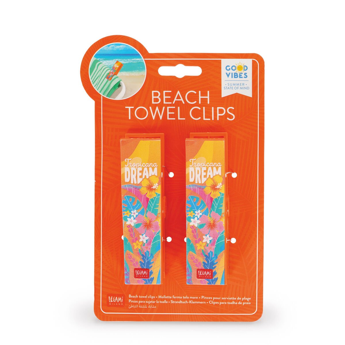 LEGAMI Set mit 2 Strandtuch - Clips - wunderwunsch