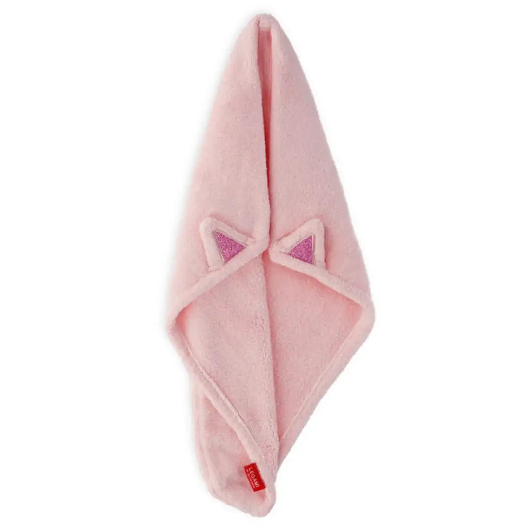 LEGAMI Turban - Handtuch - Einhorn & Katze - personalisierbar - wunderwunsch