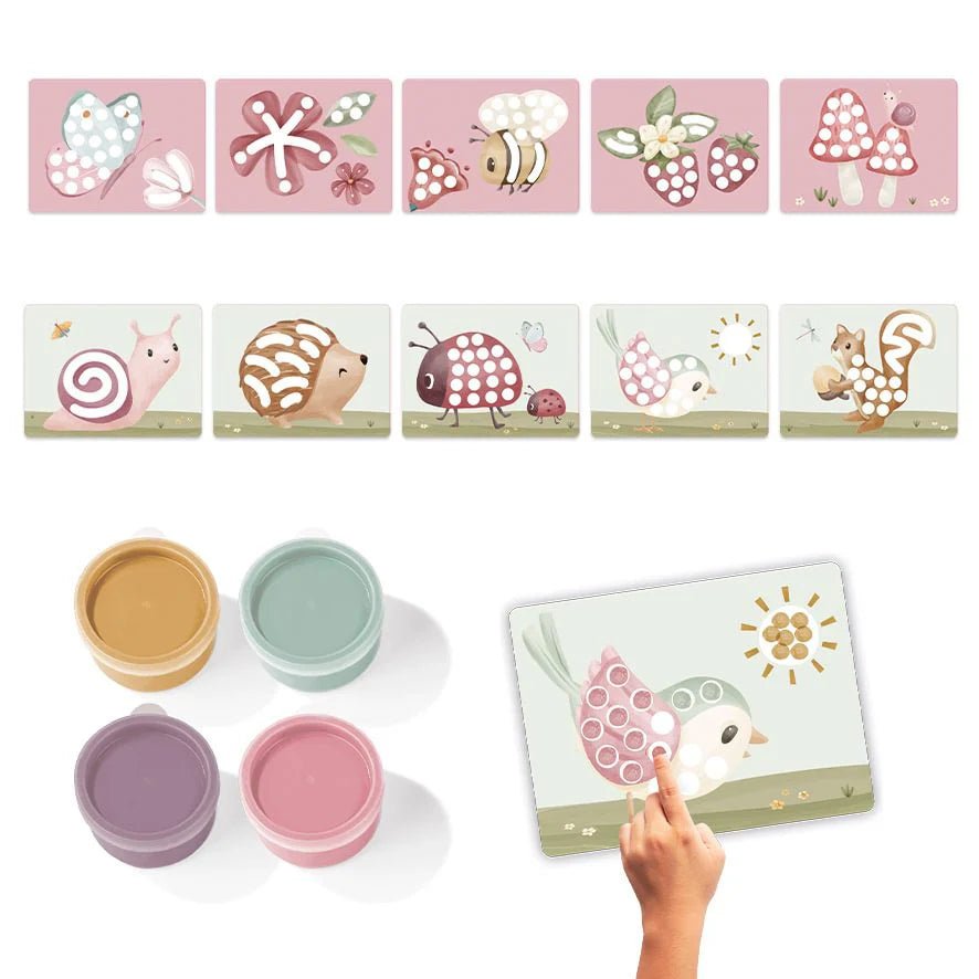 LITTLE DUTCH Fingerfarben Set - Fairy Garden rosa - wunderwunsch