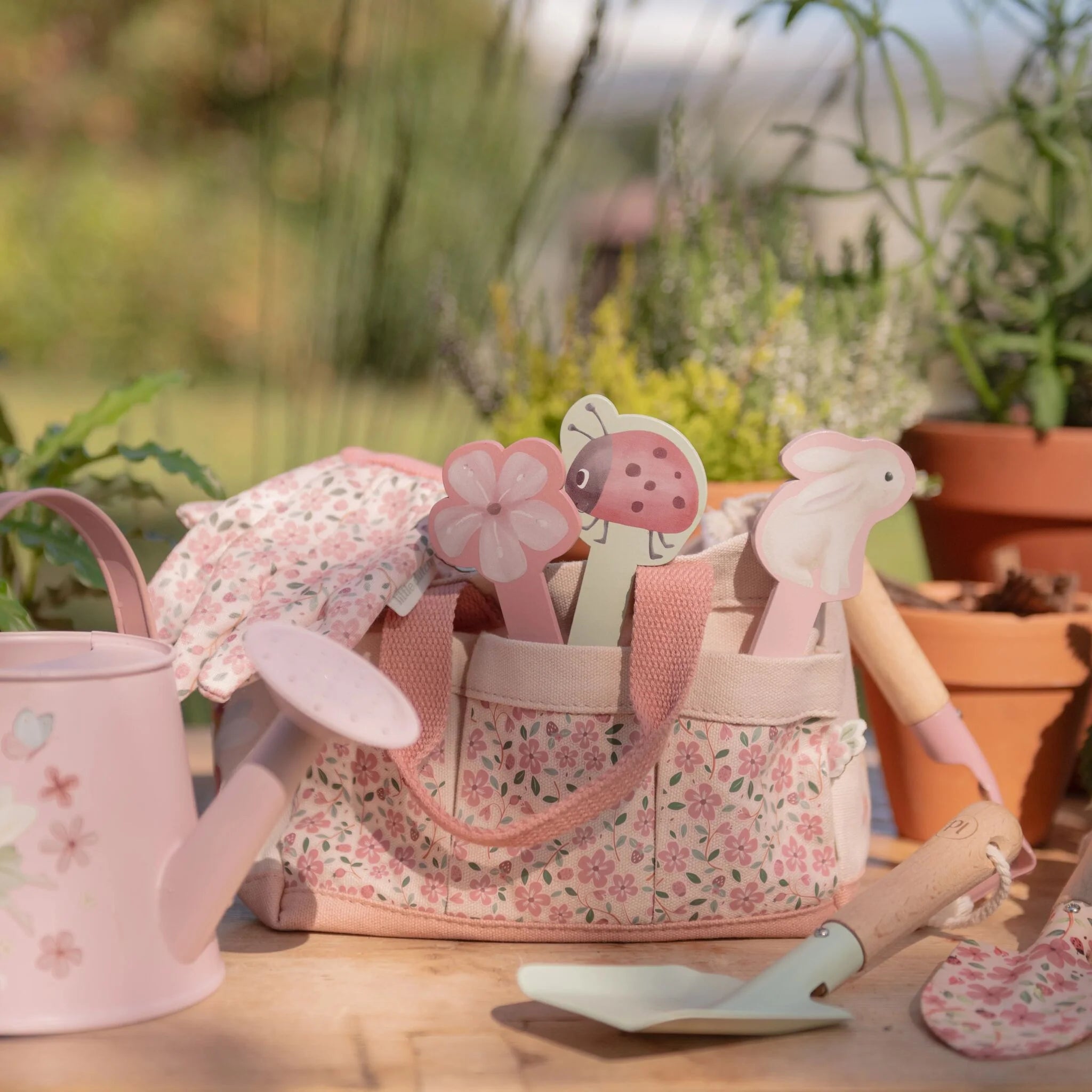LITTLE DUTCH Garten Geschenkset 5-teilig - Fairy Garden rosa - wunderwunsch