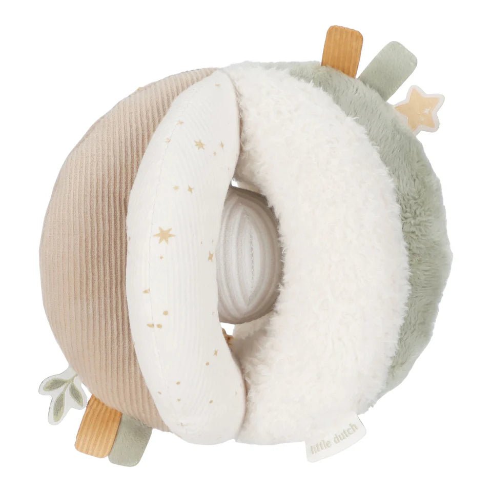 LITTLE DUTCH Greifball - Weiß - Newborn Naturals - wunderwunsch