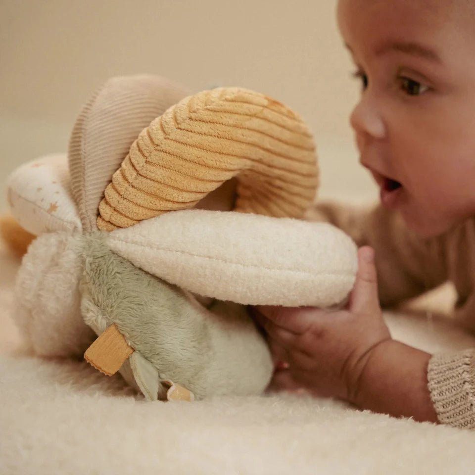 LITTLE DUTCH Greifball - Weiß - Newborn Naturals - wunderwunsch