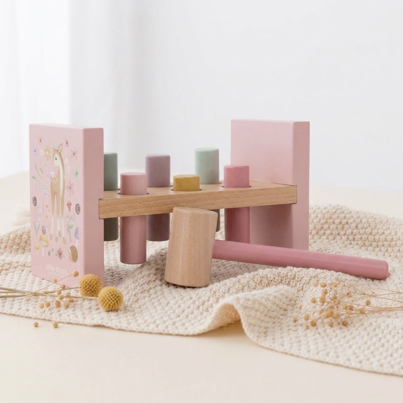 LITTLE DUTCH Holz Hammerbank - Fairy Garden rosa - wunderwunsch