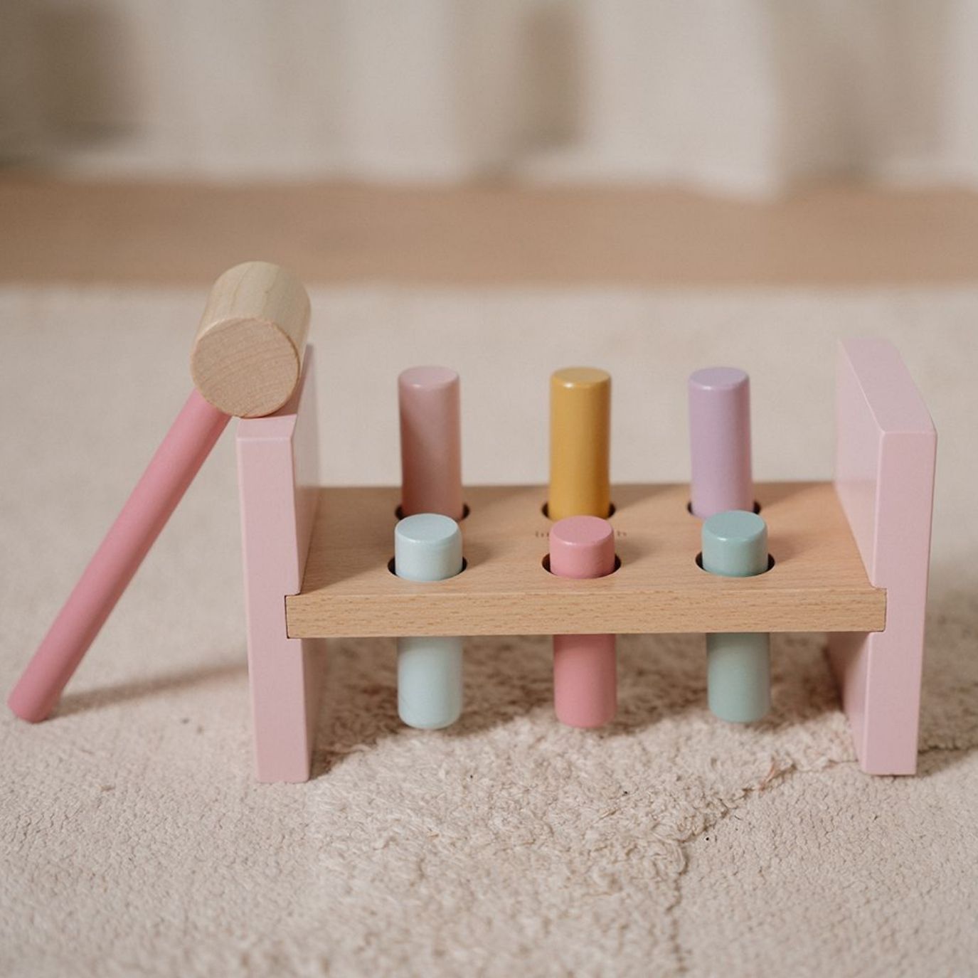 LITTLE DUTCH Holz Hammerbank - Fairy Garden rosa - wunderwunsch