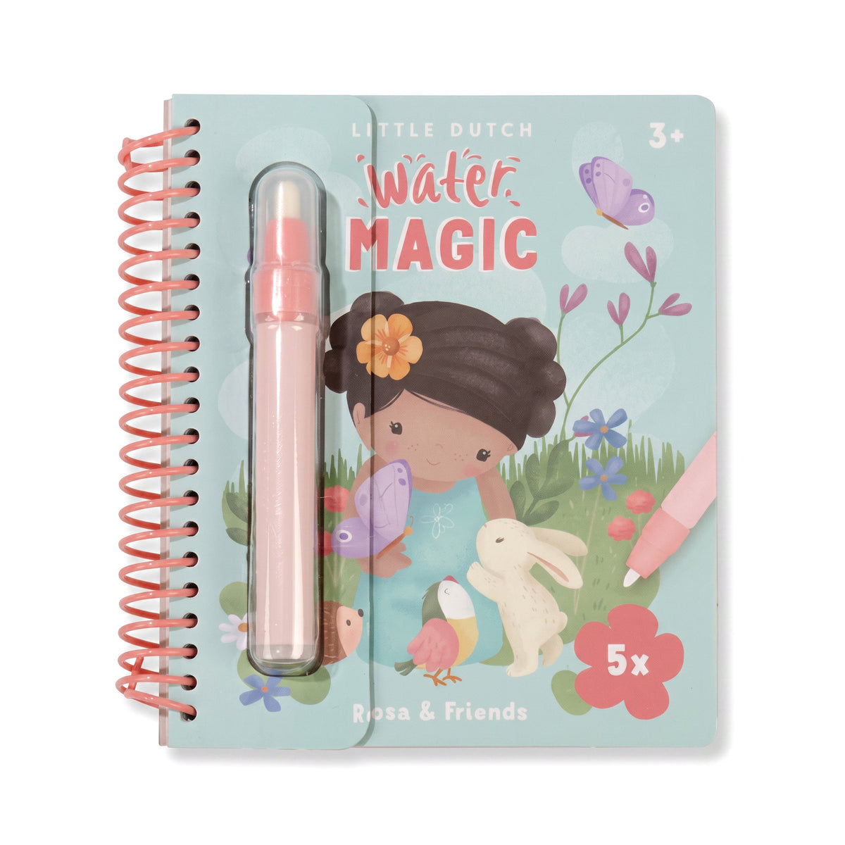 LITTLE DUTCH Wasserfarbenbuch - Rosa & Friends - wunderwunsch