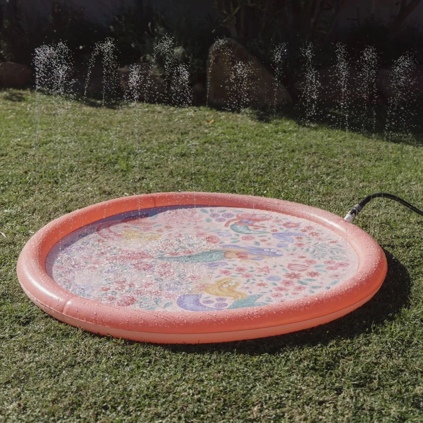 LITTLE DUTCH Wasserspielmatte - Meerjungfrau rosa - wunderwunsch