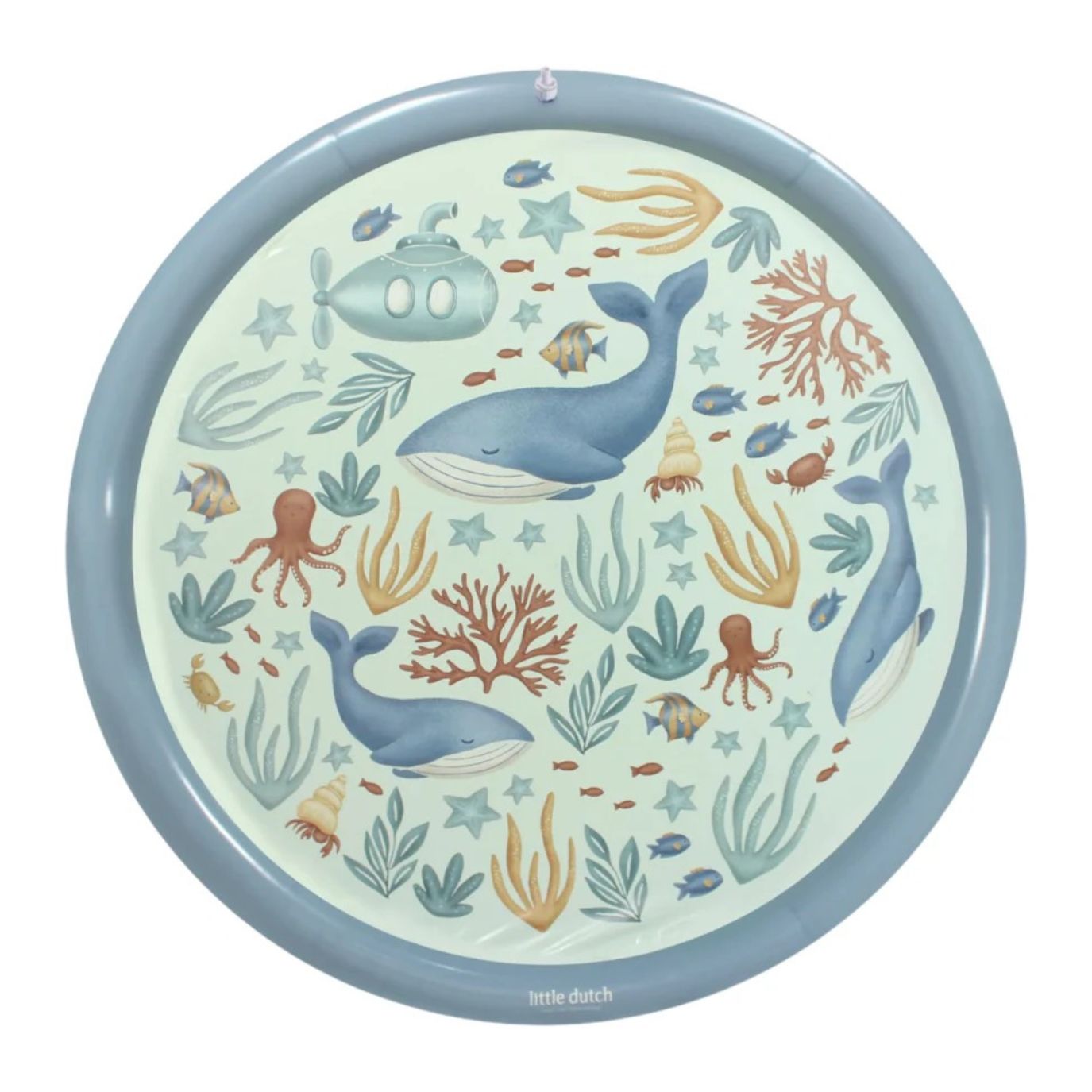 LITTLE DUTCH Wasserspielmatte - Ozean blau - wunderwunsch