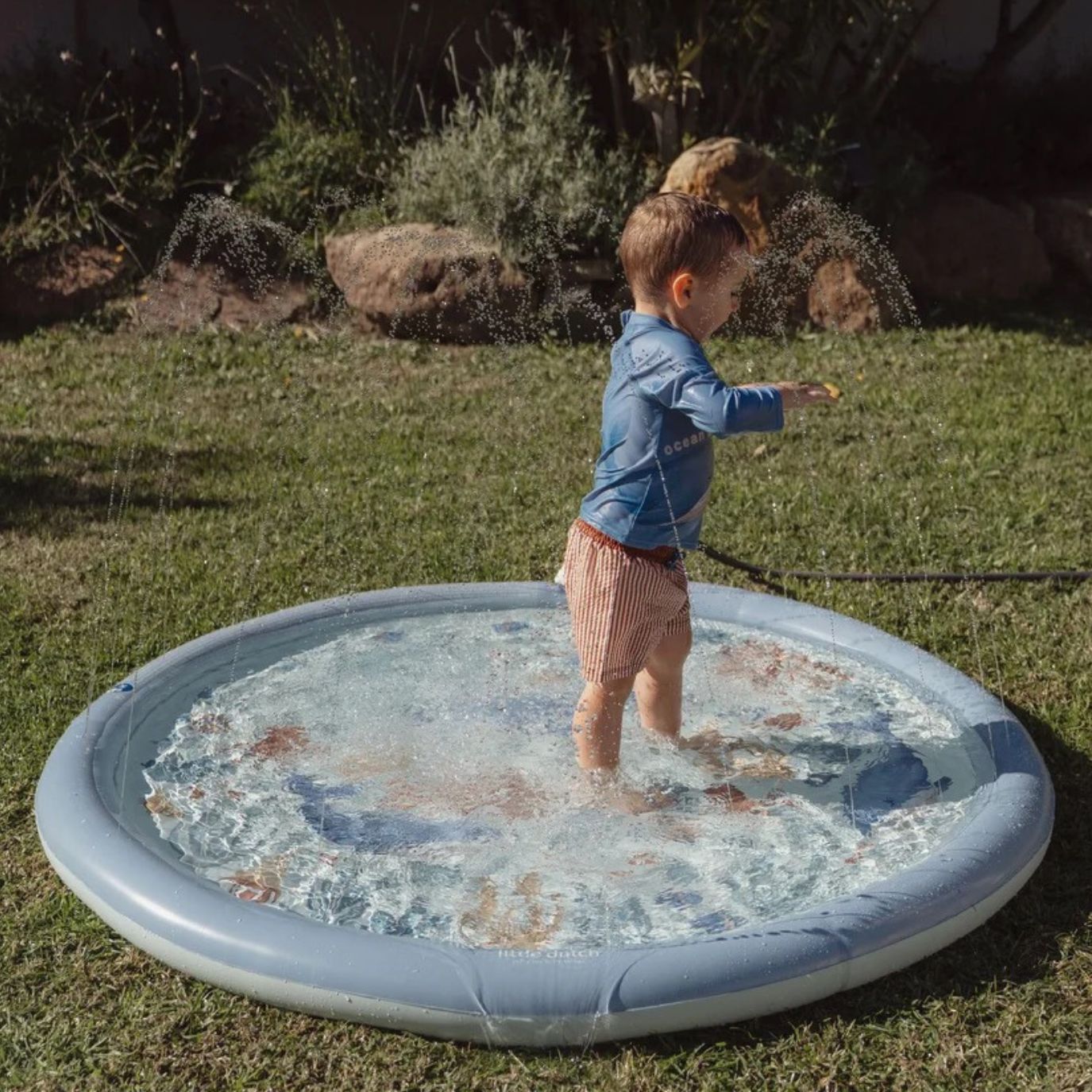 LITTLE DUTCH Wasserspielmatte - Ozean blau - wunderwunsch