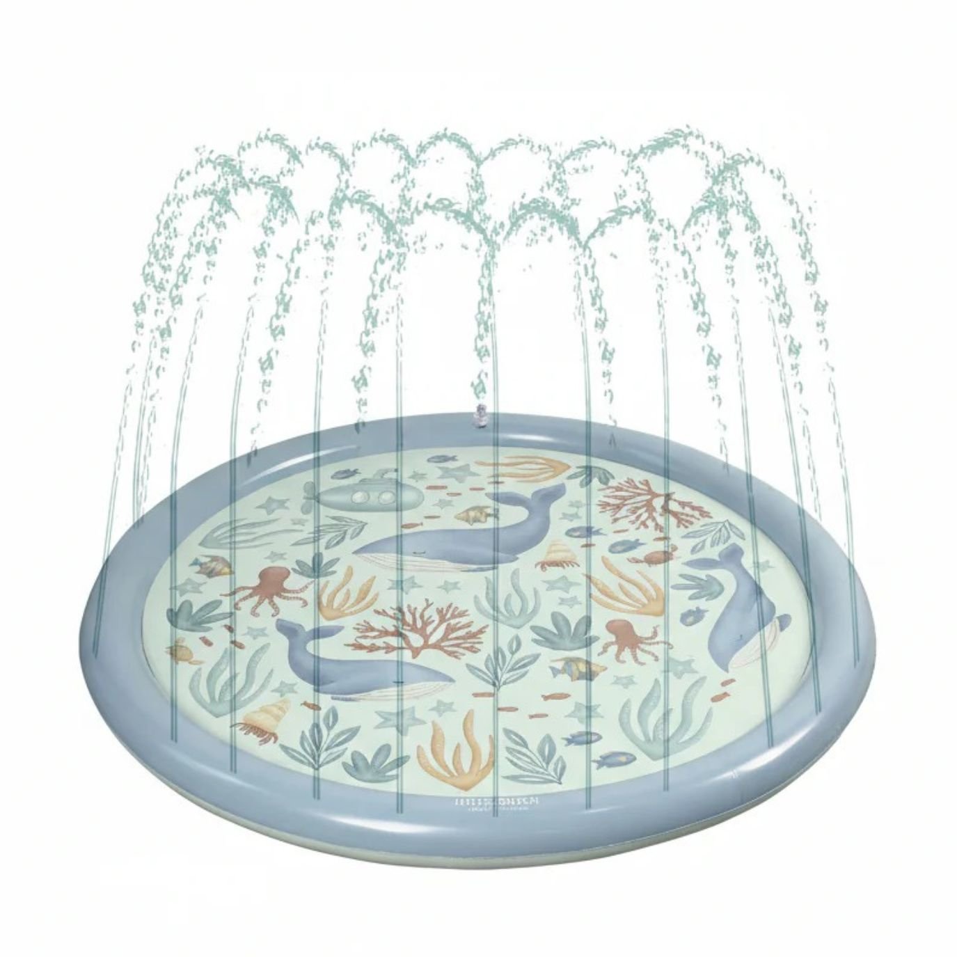 LITTLE DUTCH Wasserspielmatte - Ozean blau - wunderwunsch